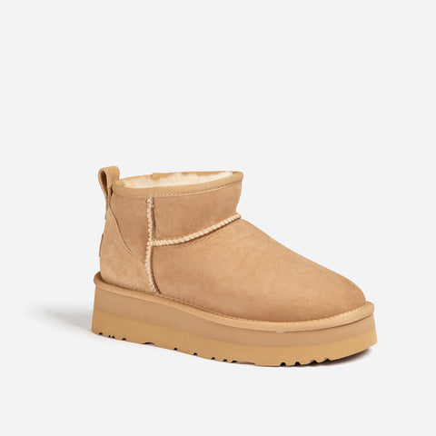Ugg Classic Platform Ultra Mini Boots (Water Resistant) - Sand
