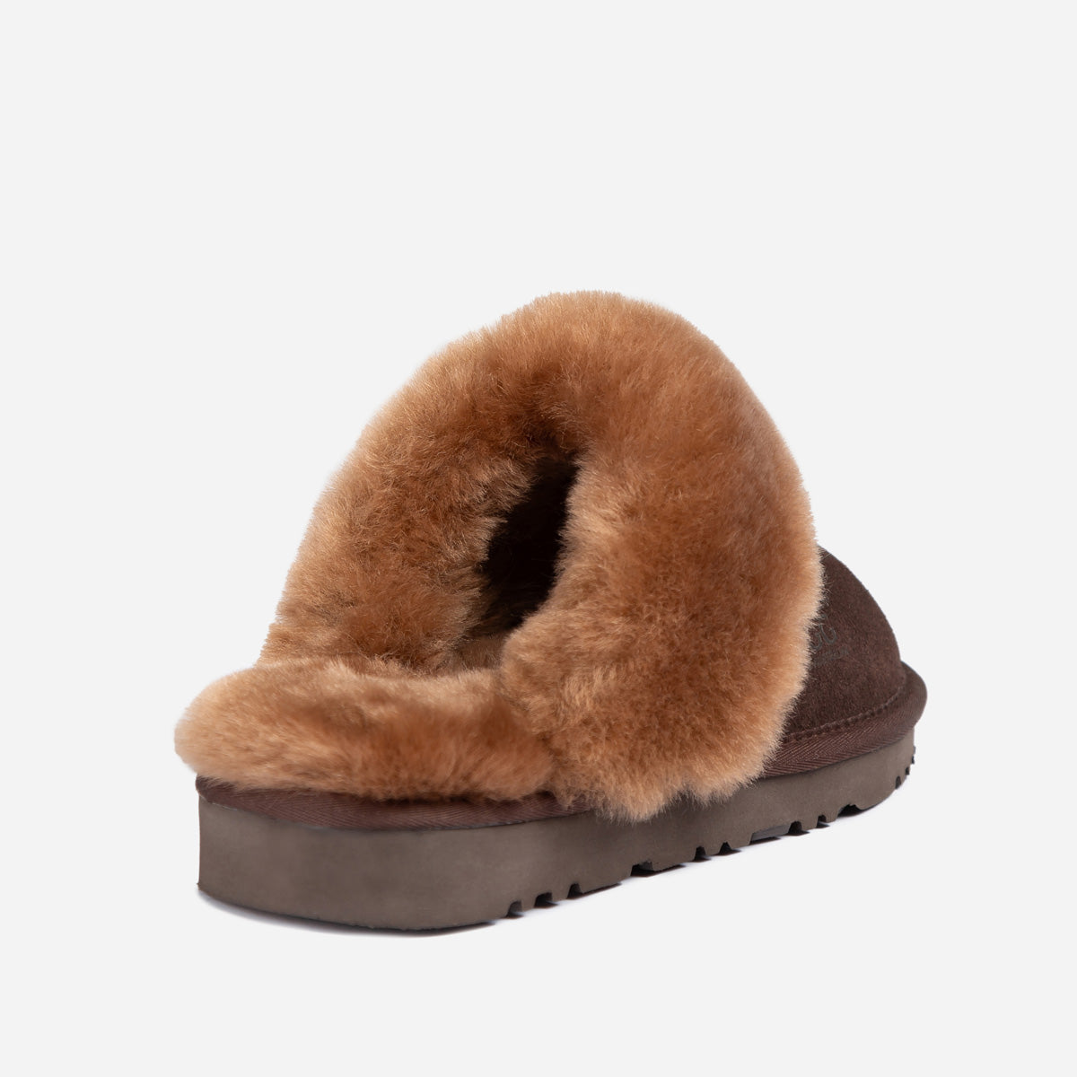 Ugg Slippers Premium Australia Sheepskin Unisex Scuffete Suede - Chocolate