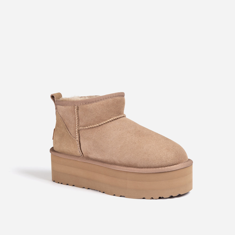 Ugg Classic Platform Ultra Mini Boots (5cm) - BROWN