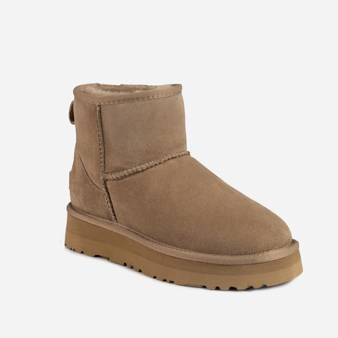 Ugg Classic Platform Mini Boots (Water Resistant) - OLIVE