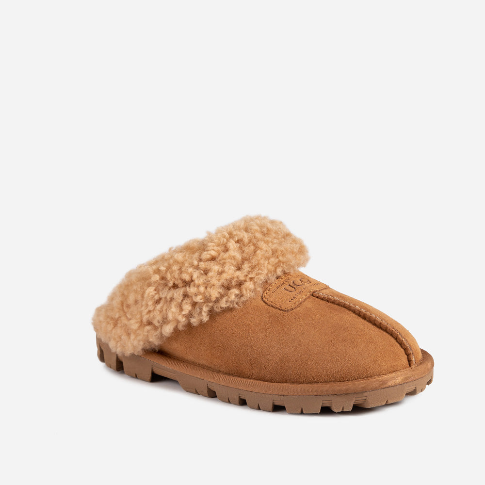Ugg Coquette Curly Slipper - CHESTNUT