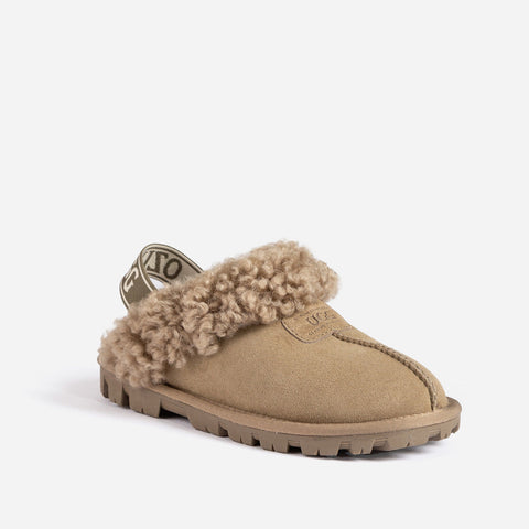 Ugg Coquette Curly Slipper (Elastic Backstrap) - OLIVE