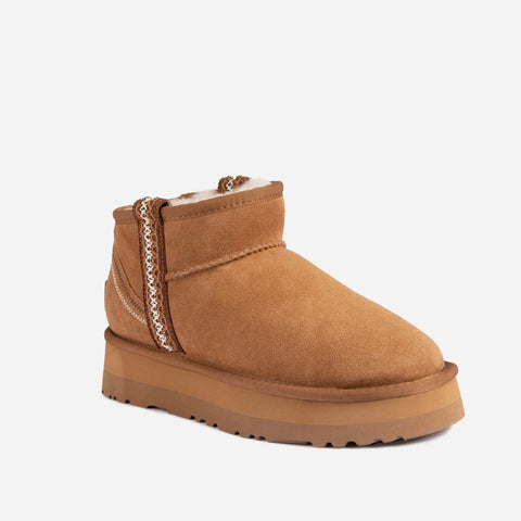 Ugg Sydney Platform Ultra Mini Boots - CHESTNUT
