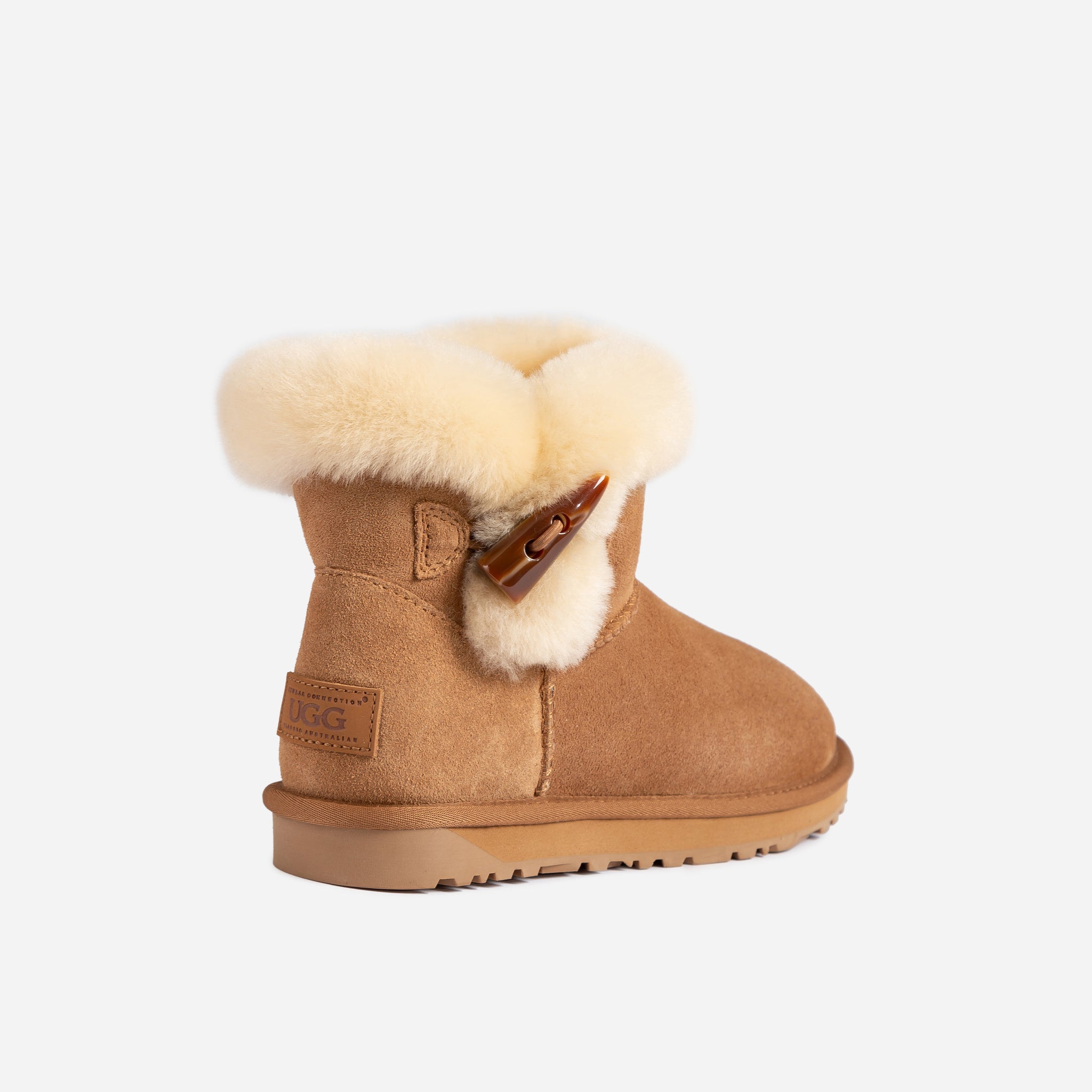Ugg Horns Button Mini Boots - Chestnut