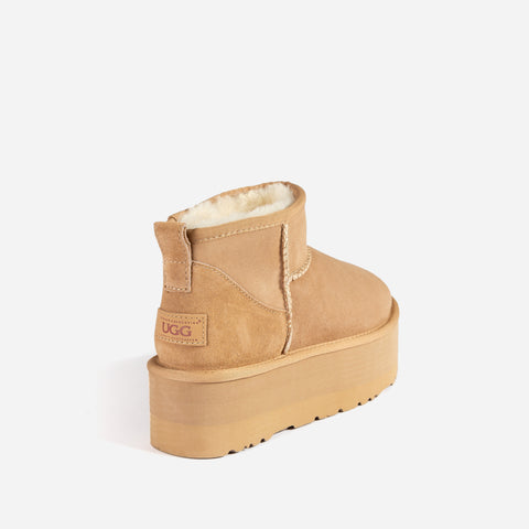 Ugg Classic Platform Ultra Mini Boots - Sand