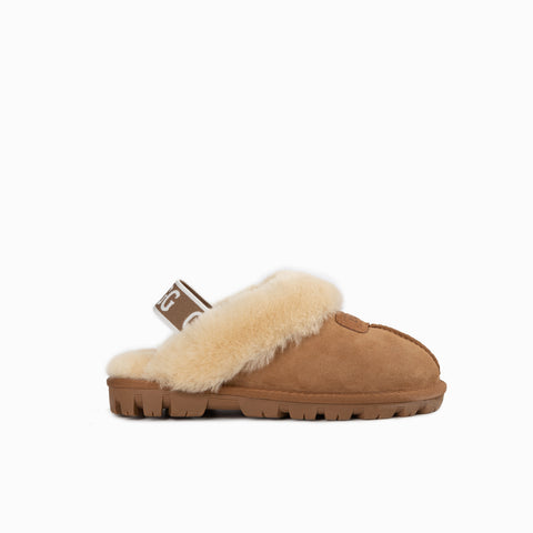Ugg Coquette Slipper (Elastic Backstrap) (Water Resistant) - Chestnut