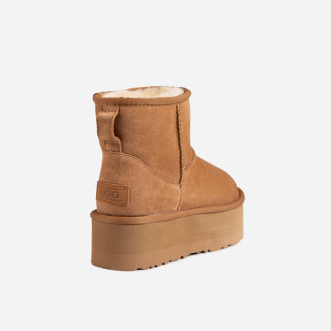Ugg Classic Platform Mini Boots - Chestnut