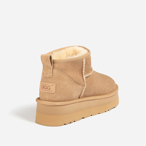 Ugg Classic Platform Ultra Mini Boots (Water Resistant) - Sand