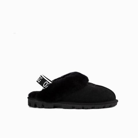 Ugg Coquette Slipper (Elastic Backstrap) (Water Resistant) - Black