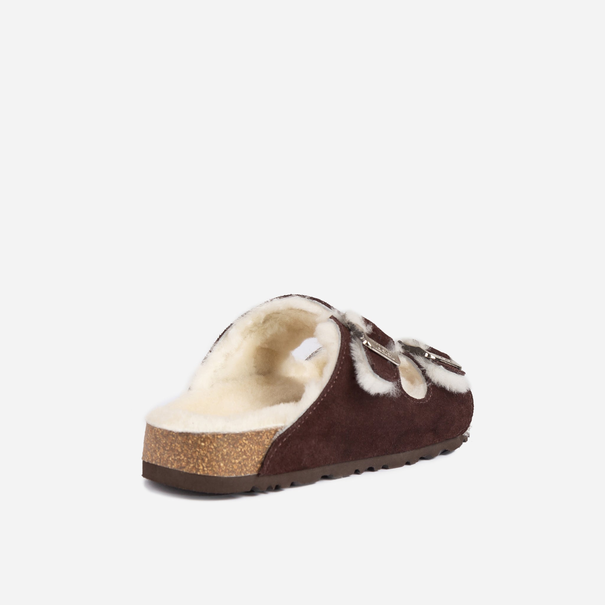 Ugg Aussie Shearling Buckled Sandals - Chocolate