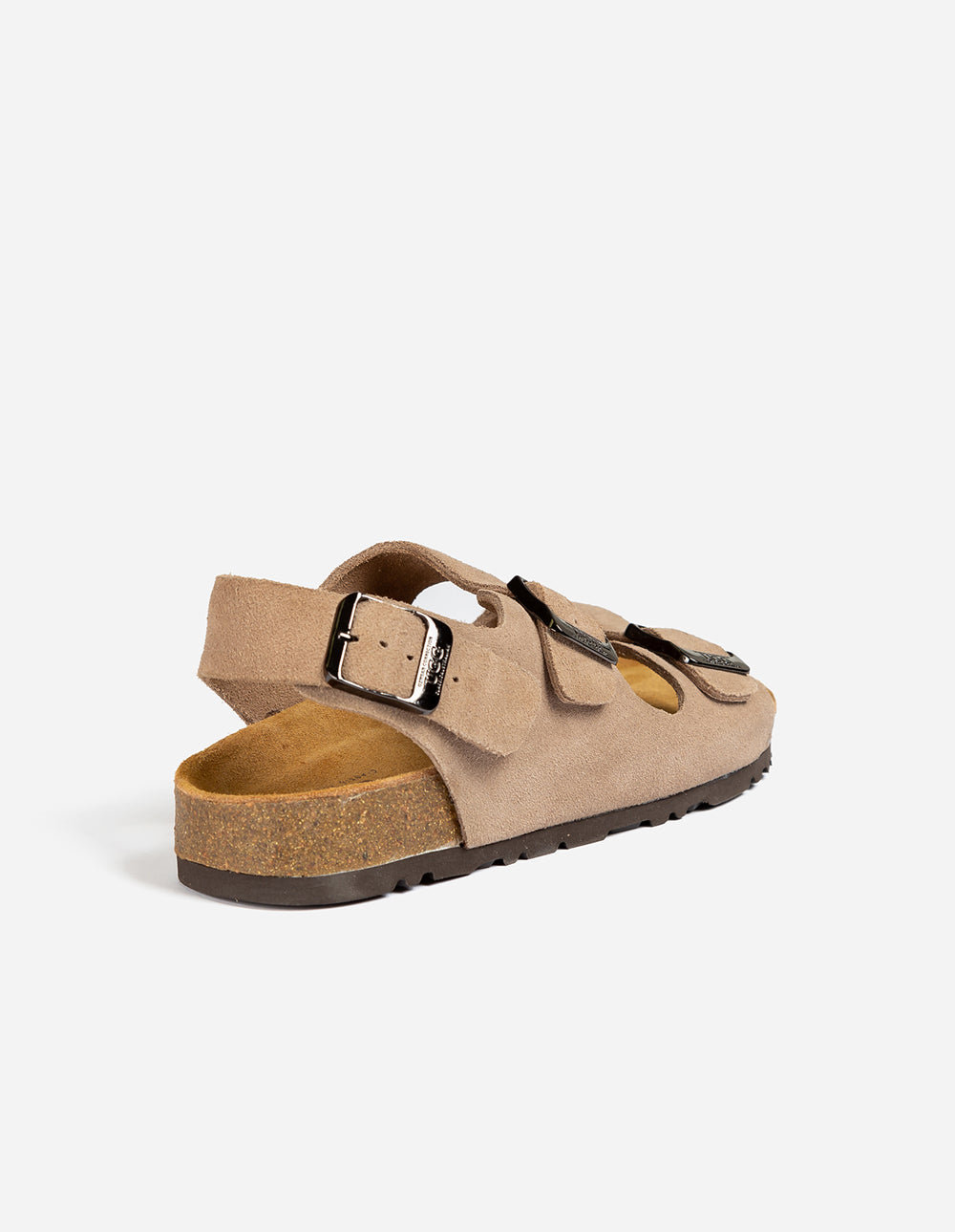 Ugg Aussie Victoria Suede Leather Unisex Slipper Buckle Straps in Taupe