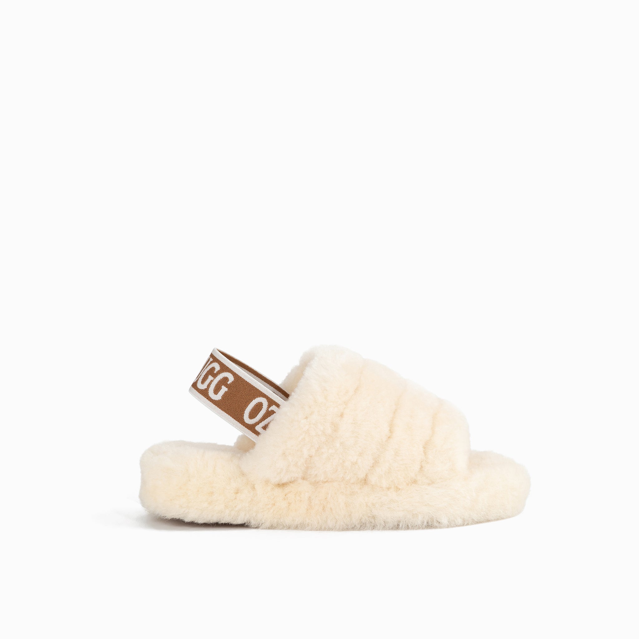 Ugg Kids Brooklyn Fluff Slide - Natural