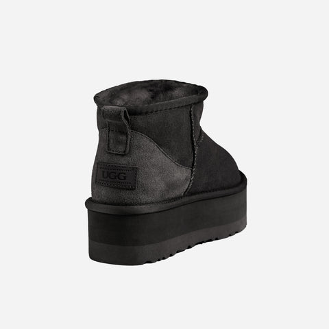 Ugg Classic Platform Ultra Mini Boots - Black