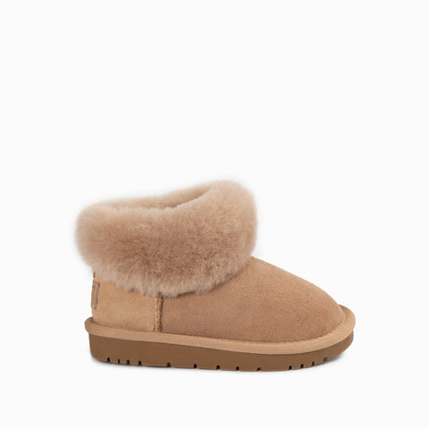 Ugg Kids Classic Fluff Mini Boots (Water Resistant) - Bronze