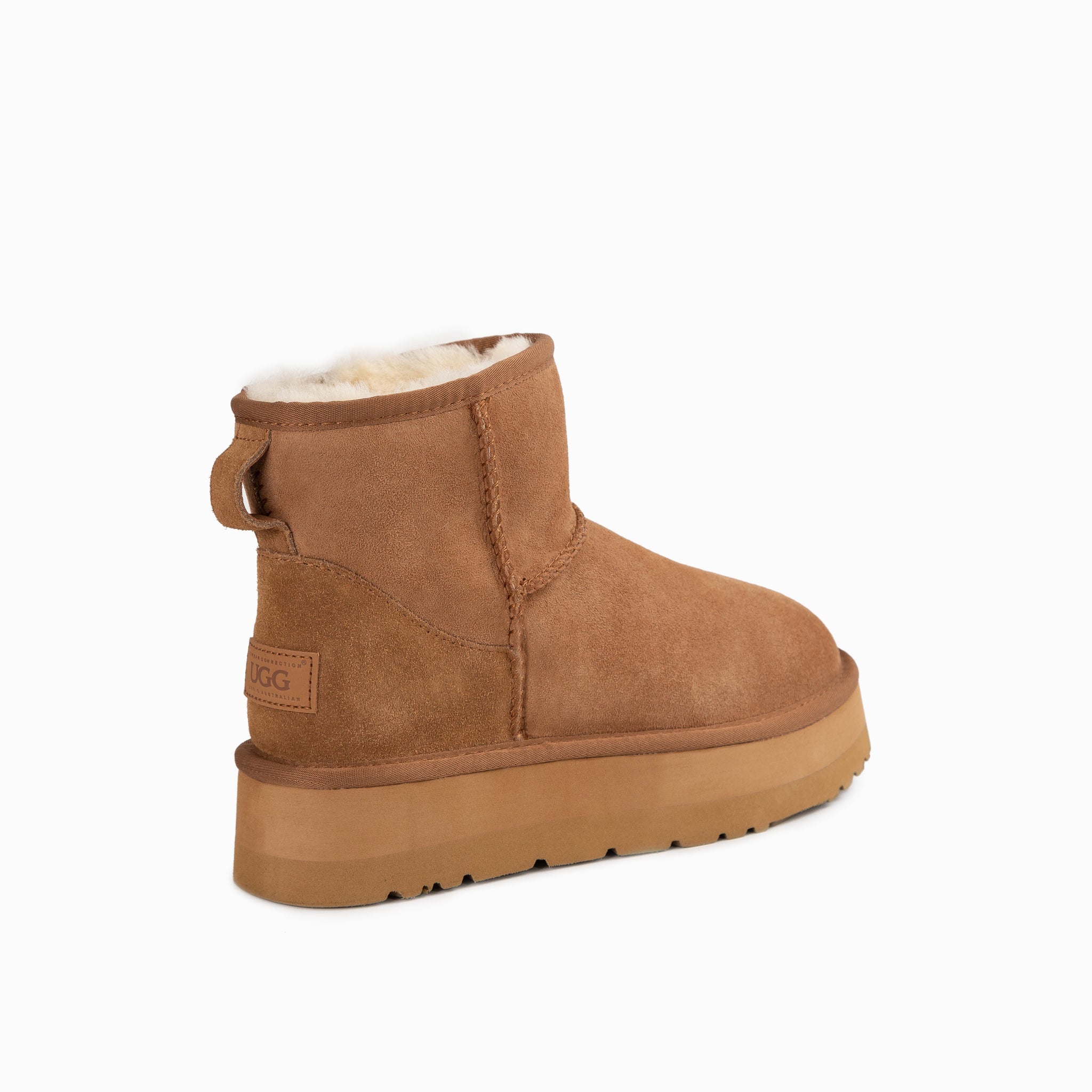 Ugg Classic Platform Mini Boots (Water Resistant) - Chestnut
