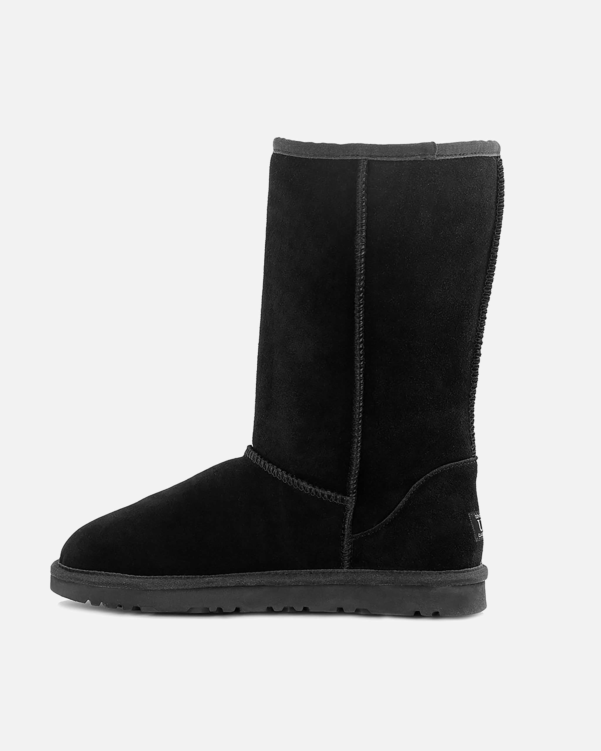 Ugg Boots Genuine Australian Sheepskin Unisex Long Classic Suede - Black