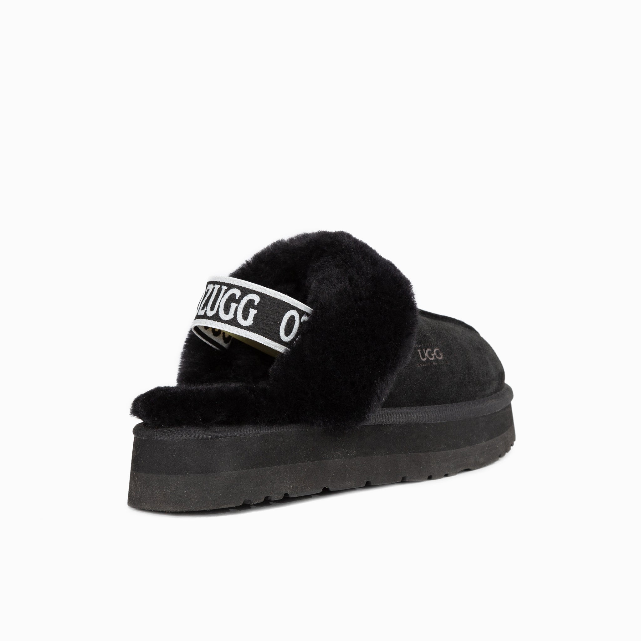 Ugg Platform Slipper (Elastic Backstrap) - Black