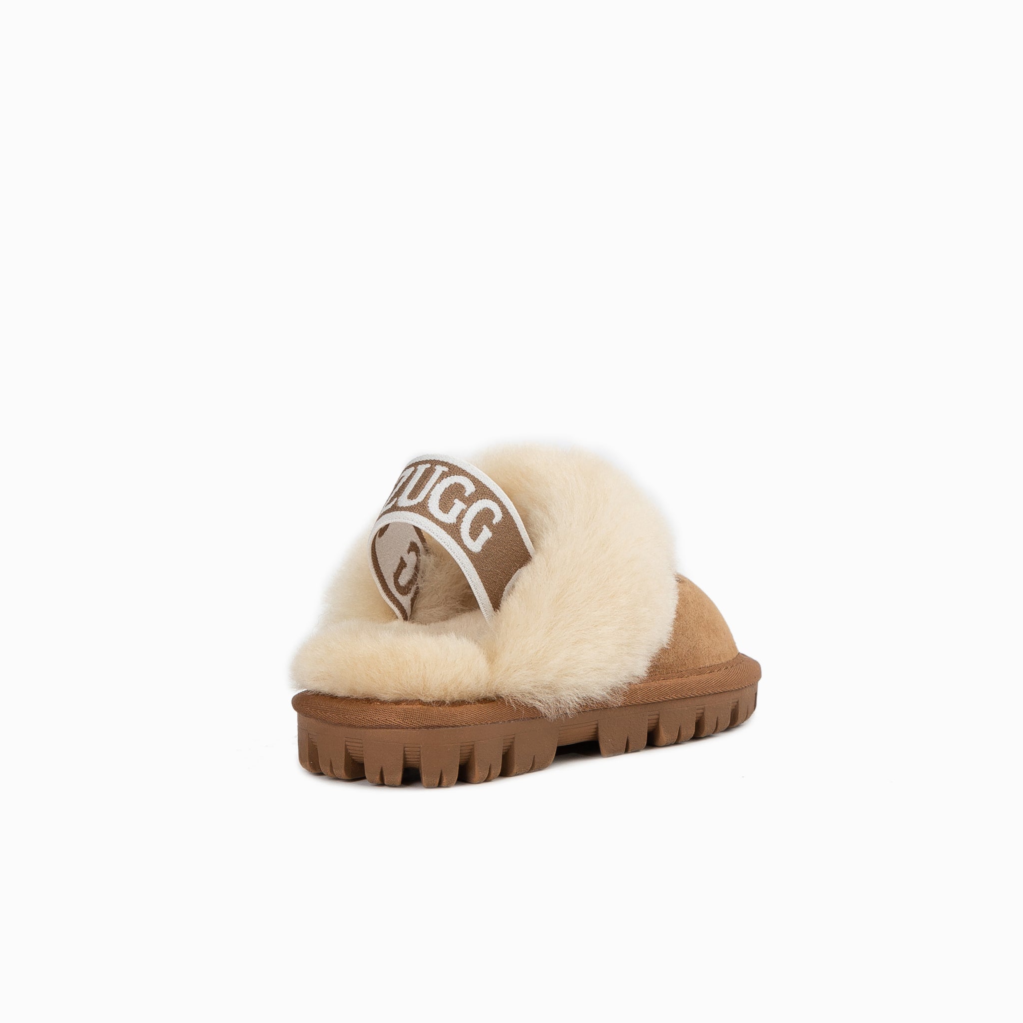 Ugg Kids Coquette  Slipper (Elastic Backstrap)( Water Resistant) - Chestnut
