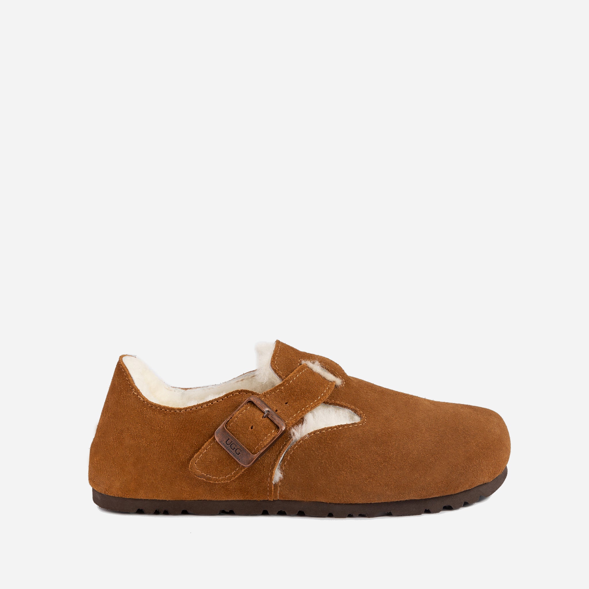 Ugg Aussie Shearling Mule Loafers - Chestnut