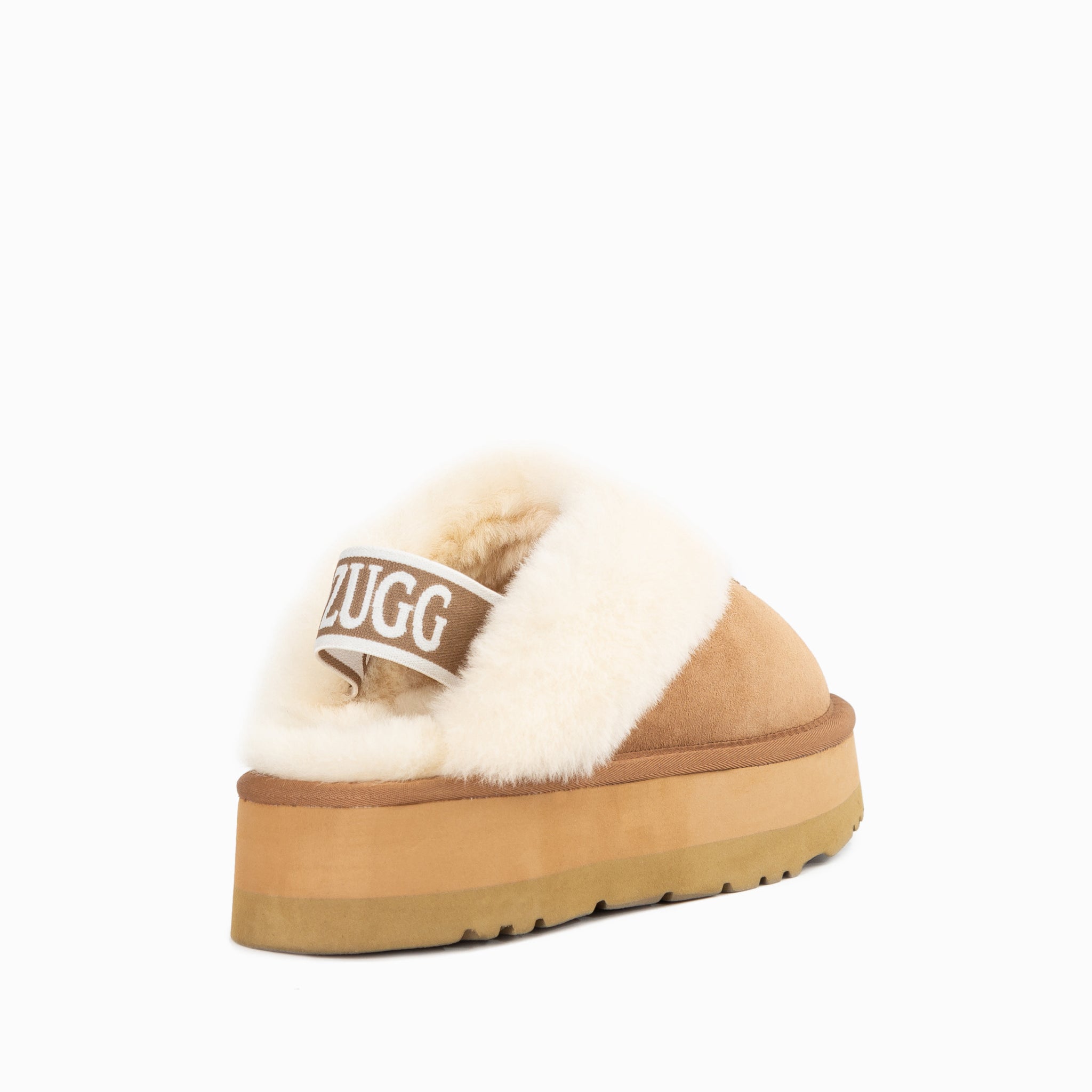 Ugg Coquette Platform Slipper (Elastic Backstrap)(Water Resistant) - Chestnut