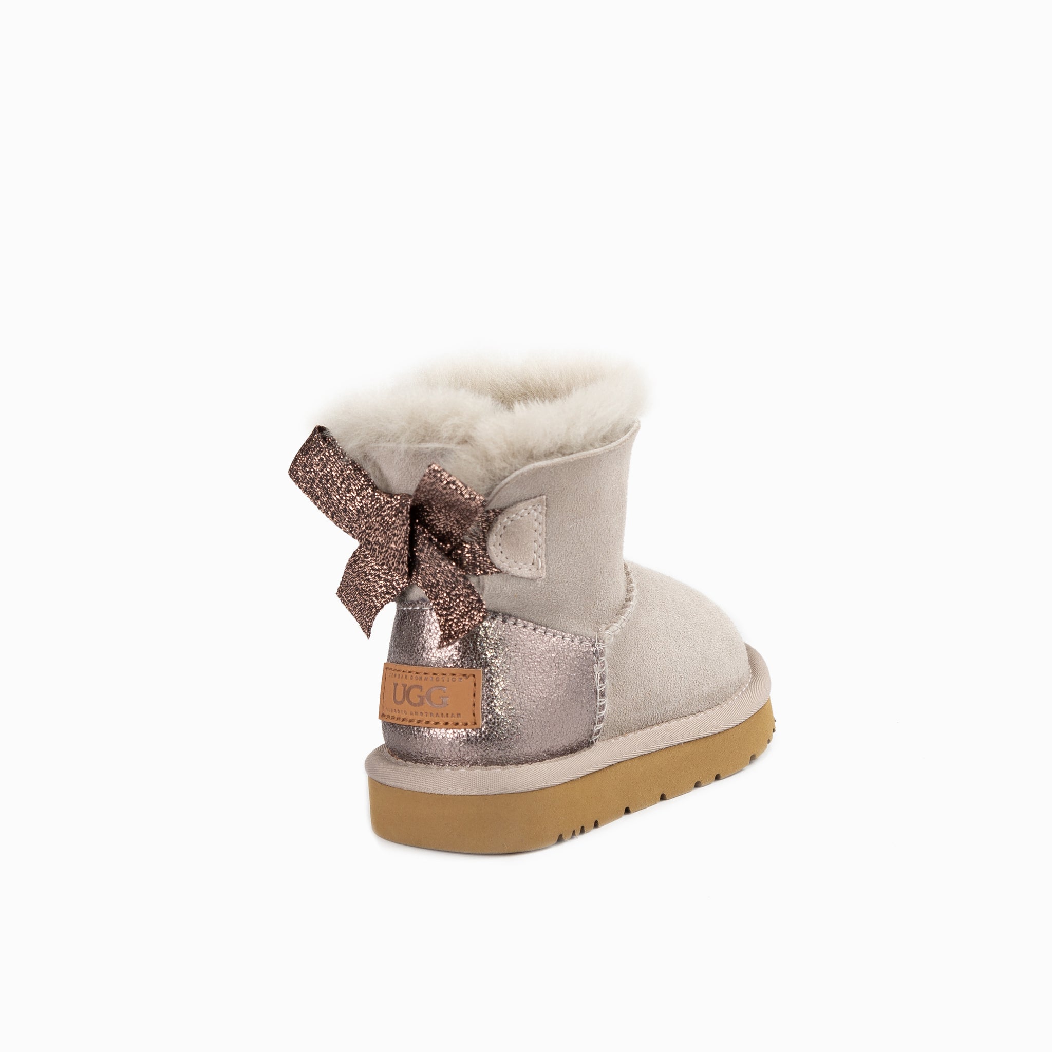 Ugg Kids Bailey Bow (Glitz) Boots - Goat