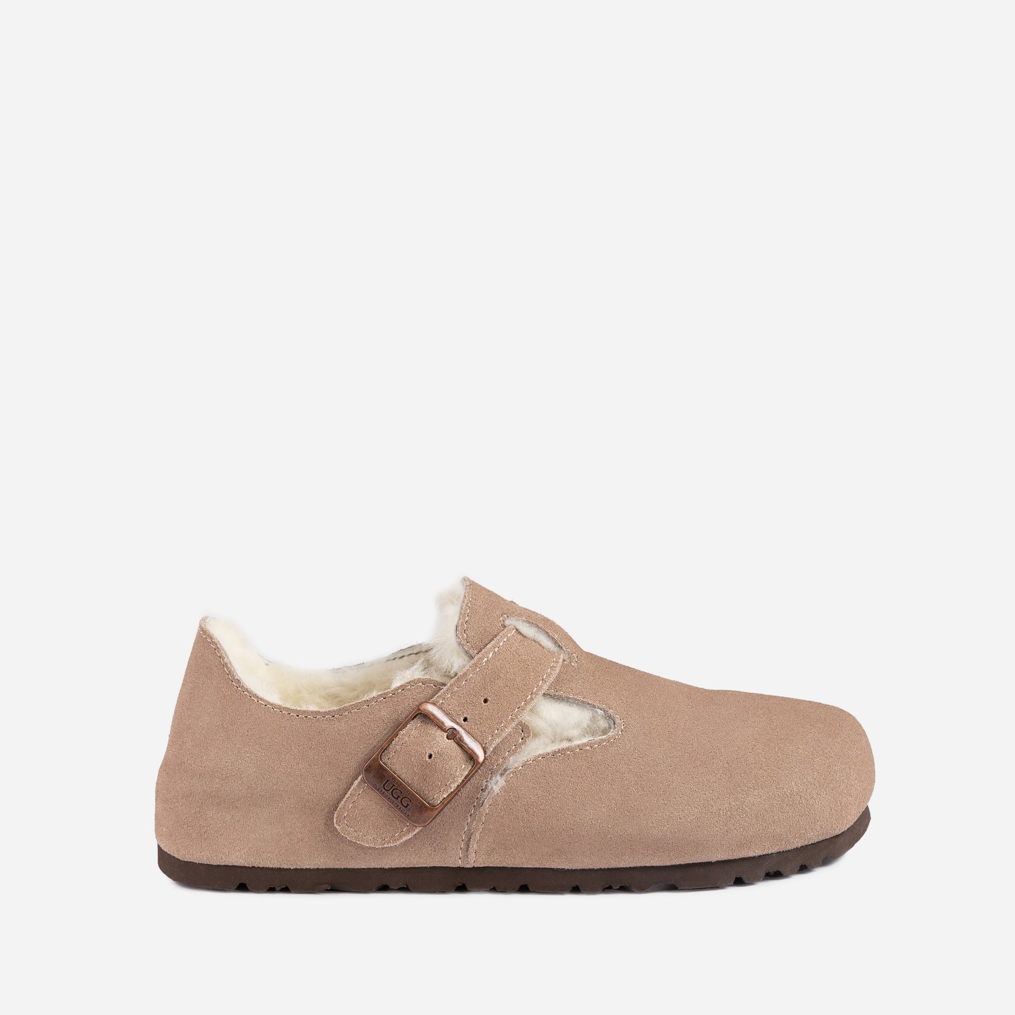 Ugg Aussie Shearling Mule Loafers - Khaki