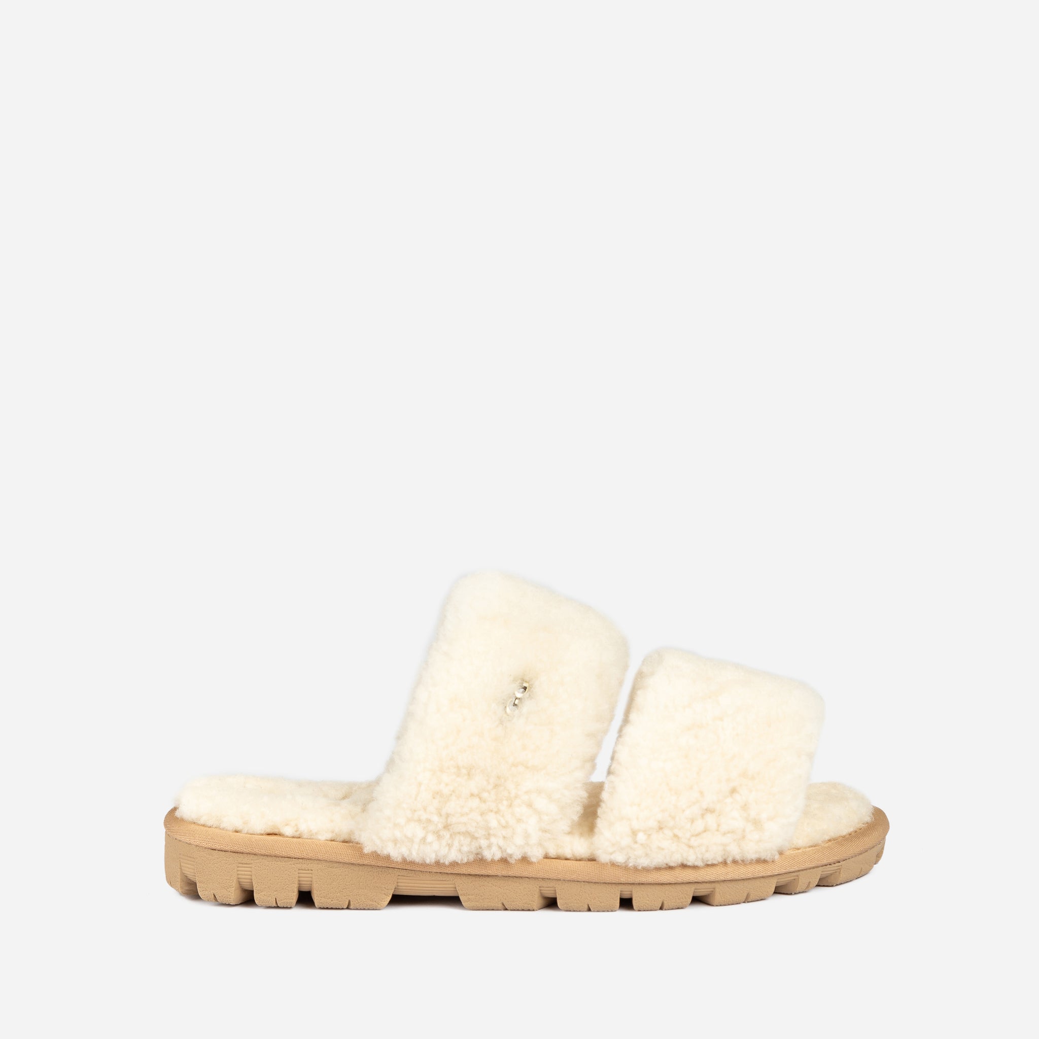 Ugg Evelyn Curly Slide - Natural