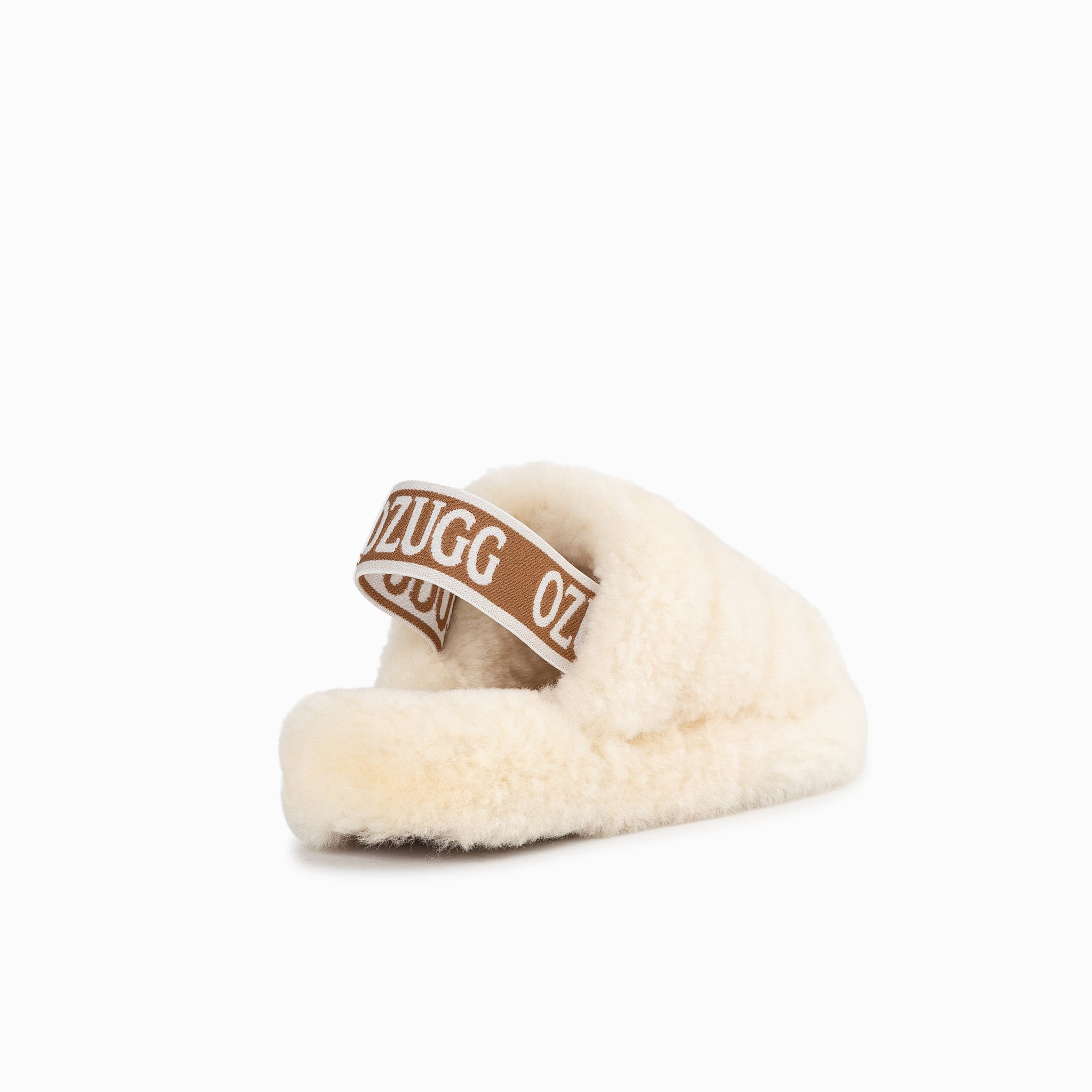 Ugg Kids Brooklyn Fluff Slide - Natural