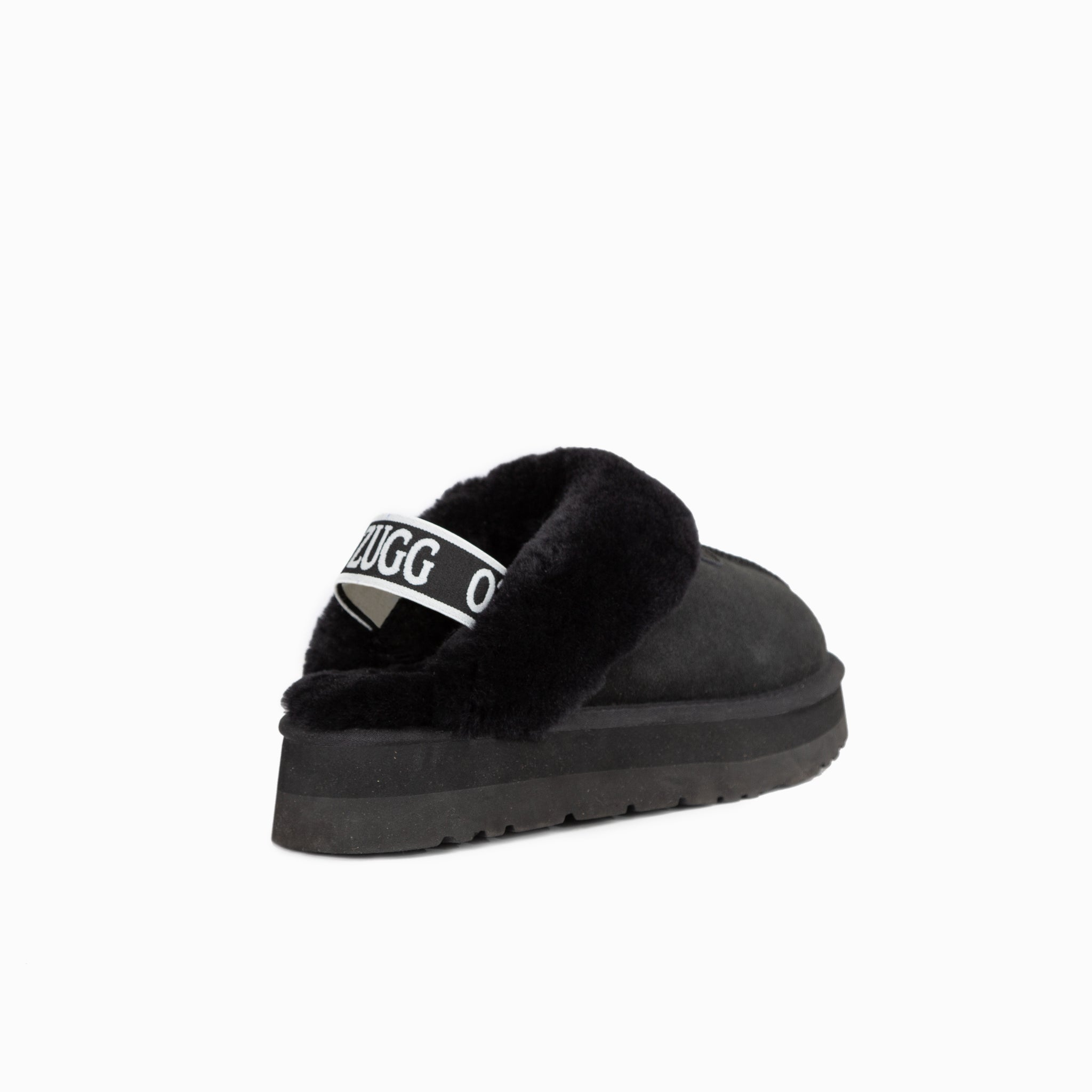 Ugg Coquette Platform Slipper (Elastic Backstrap)(Water Resistant) - Black