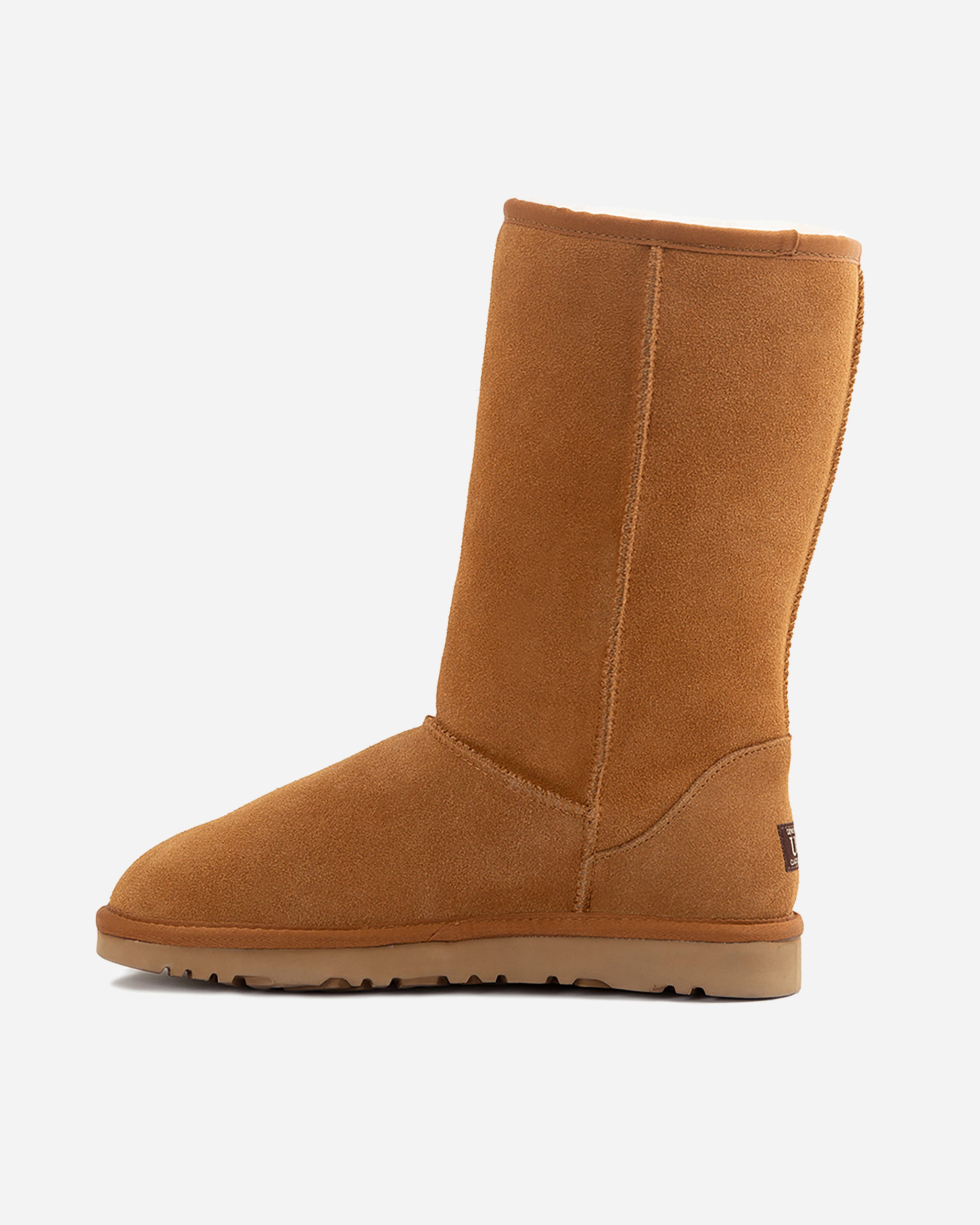Ugg Boots Genuine Australian Sheepskin Unisex Long Classic Suede - Chestnut