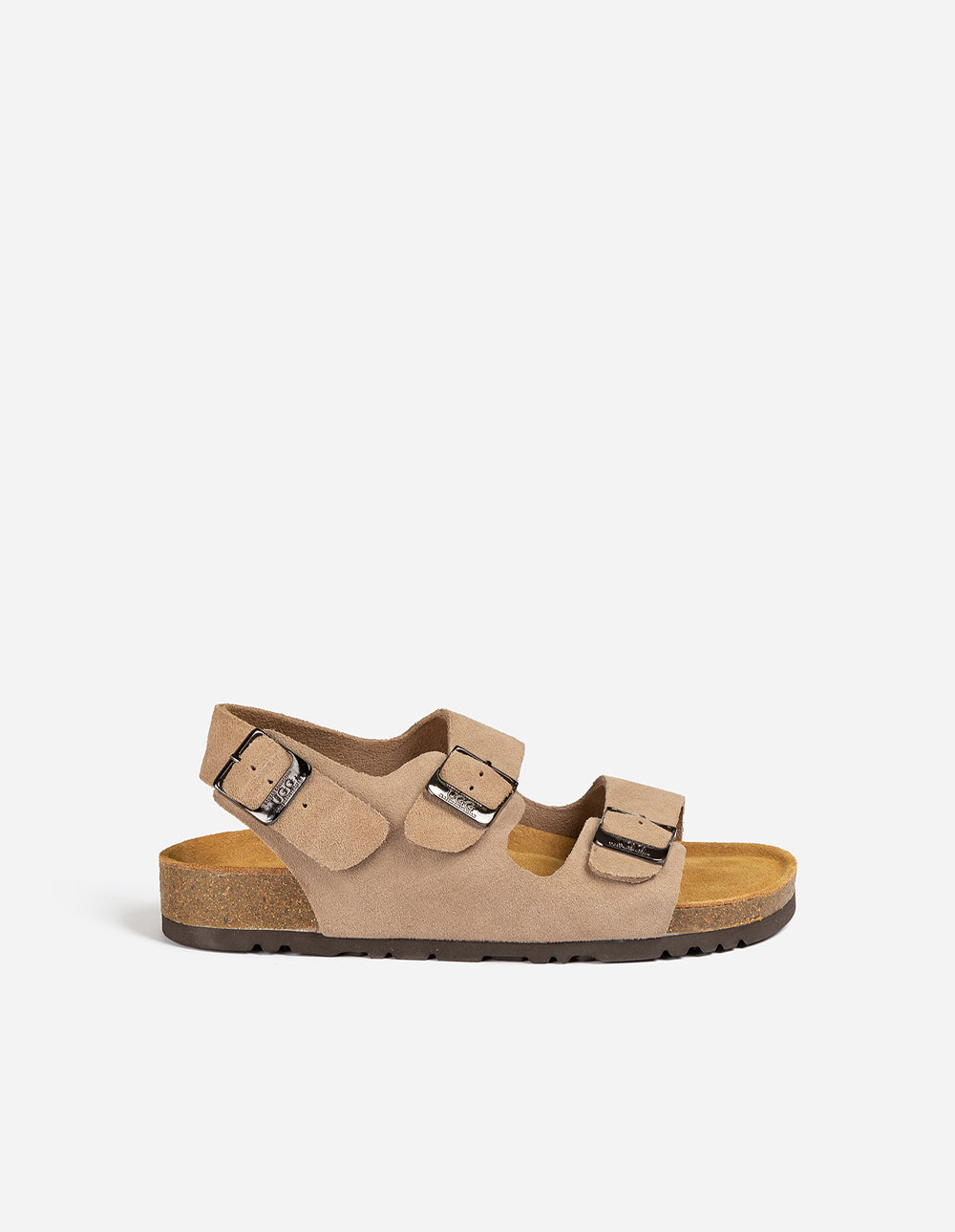 Ugg Aussie Victoria Suede Leather Unisex Slipper Buckle Straps in Taupe