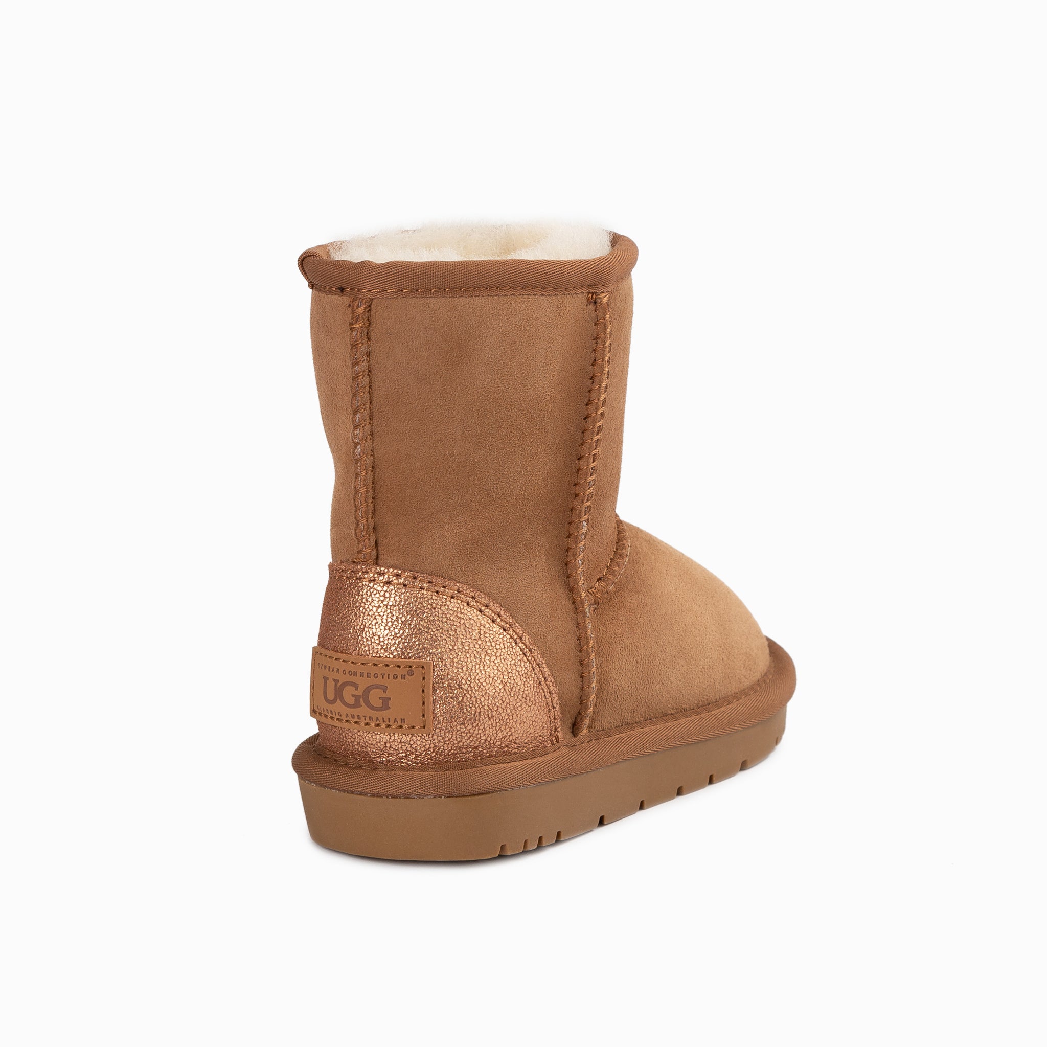 Ugg Kids Classic Long (Glitz) Boots (Water Resistant) - Chestnut