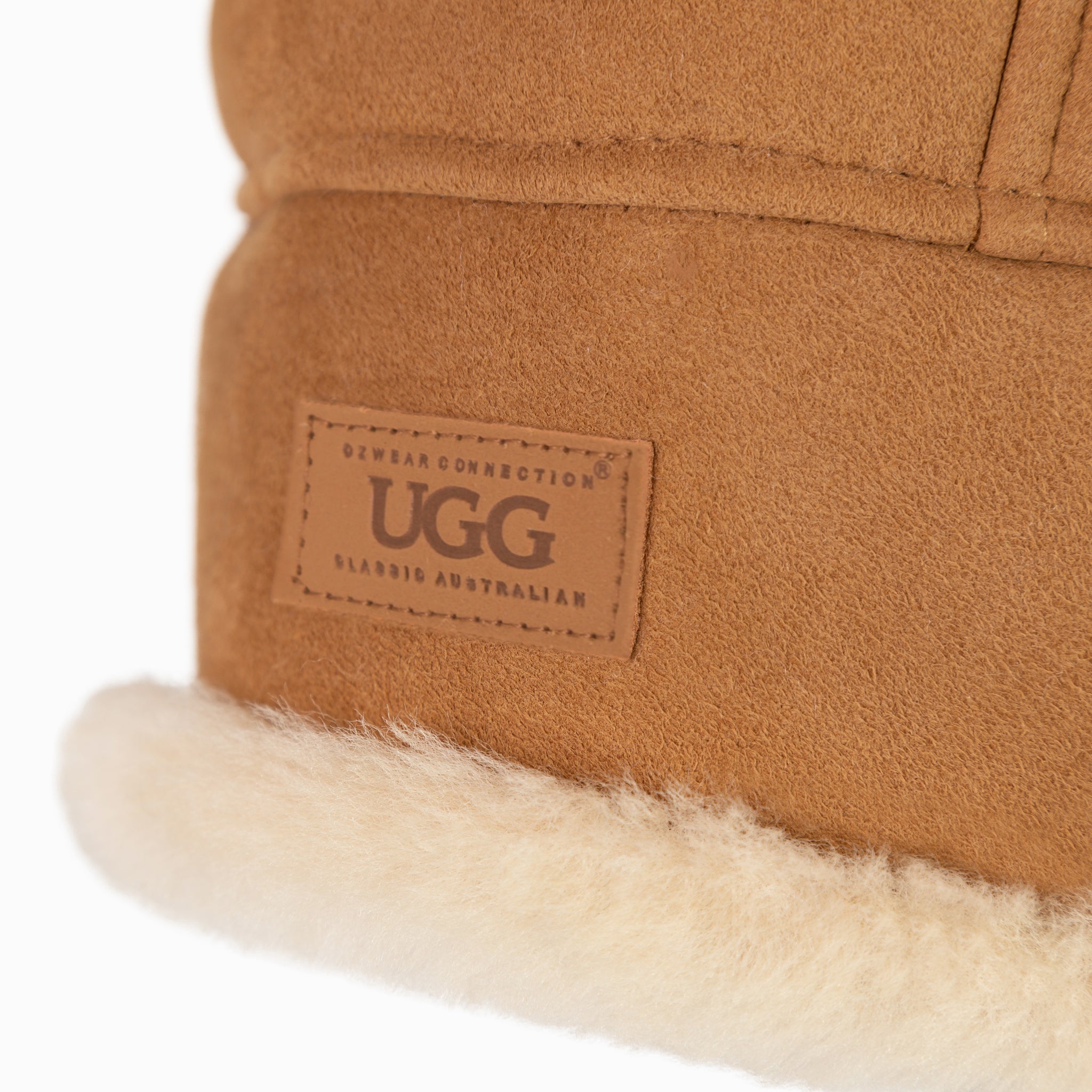 Ugg Sheepskin Upflap Hat - Chestnut