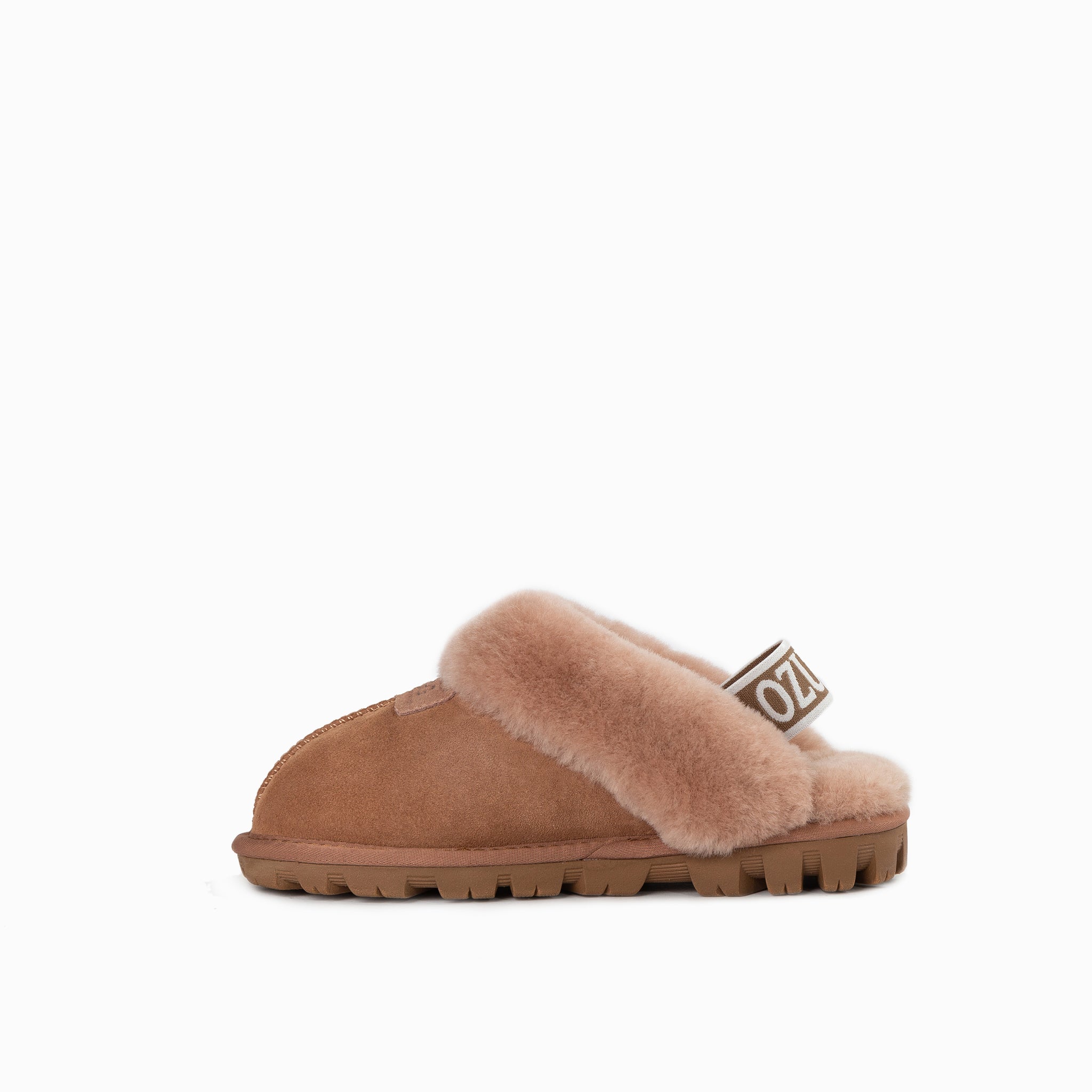 Ugg Kids Coquette  Slipper (Elastic Backstrap)( Water Resistant) - Caramel