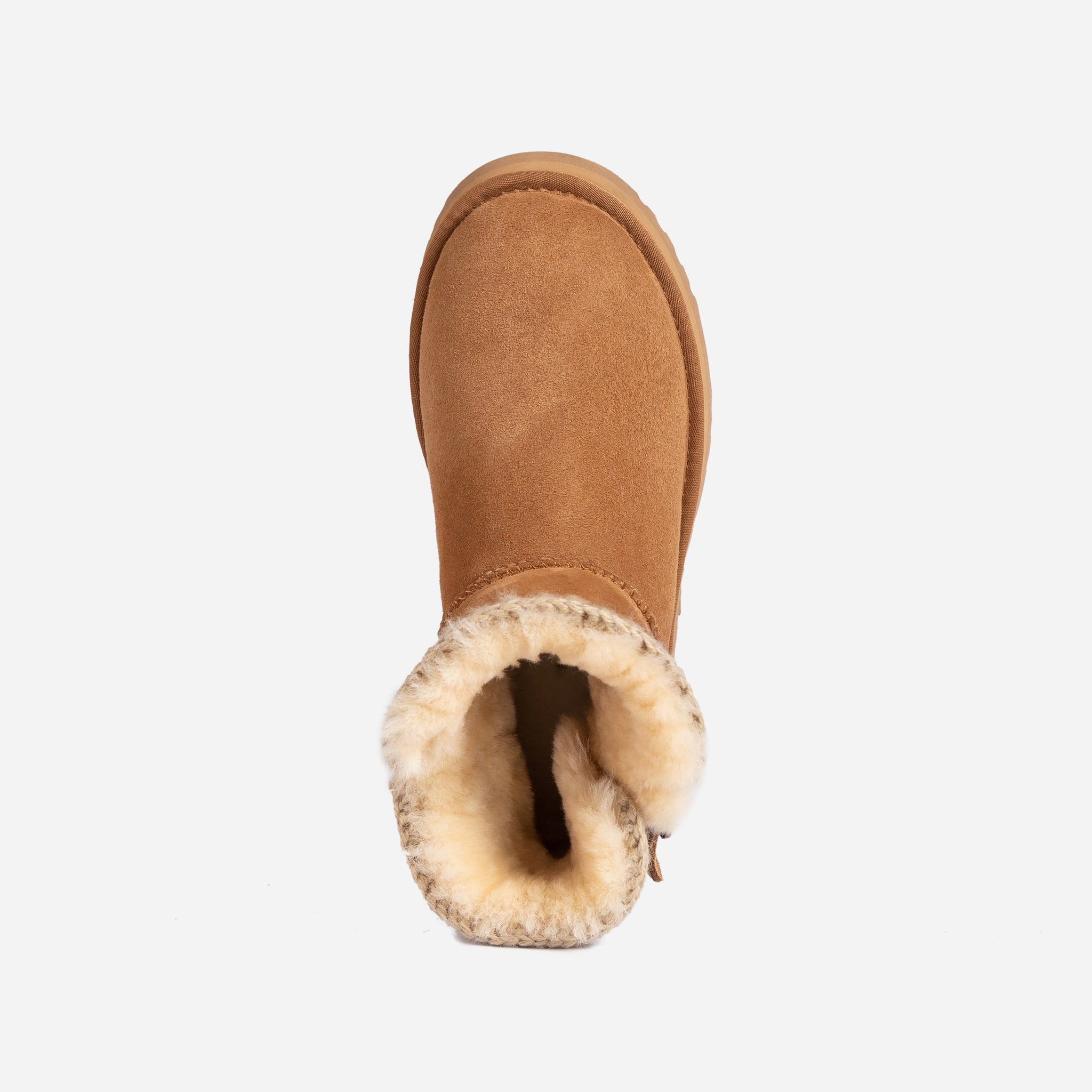 Ugg Eskimo Buckled Platform Mini Boots - Chestnut