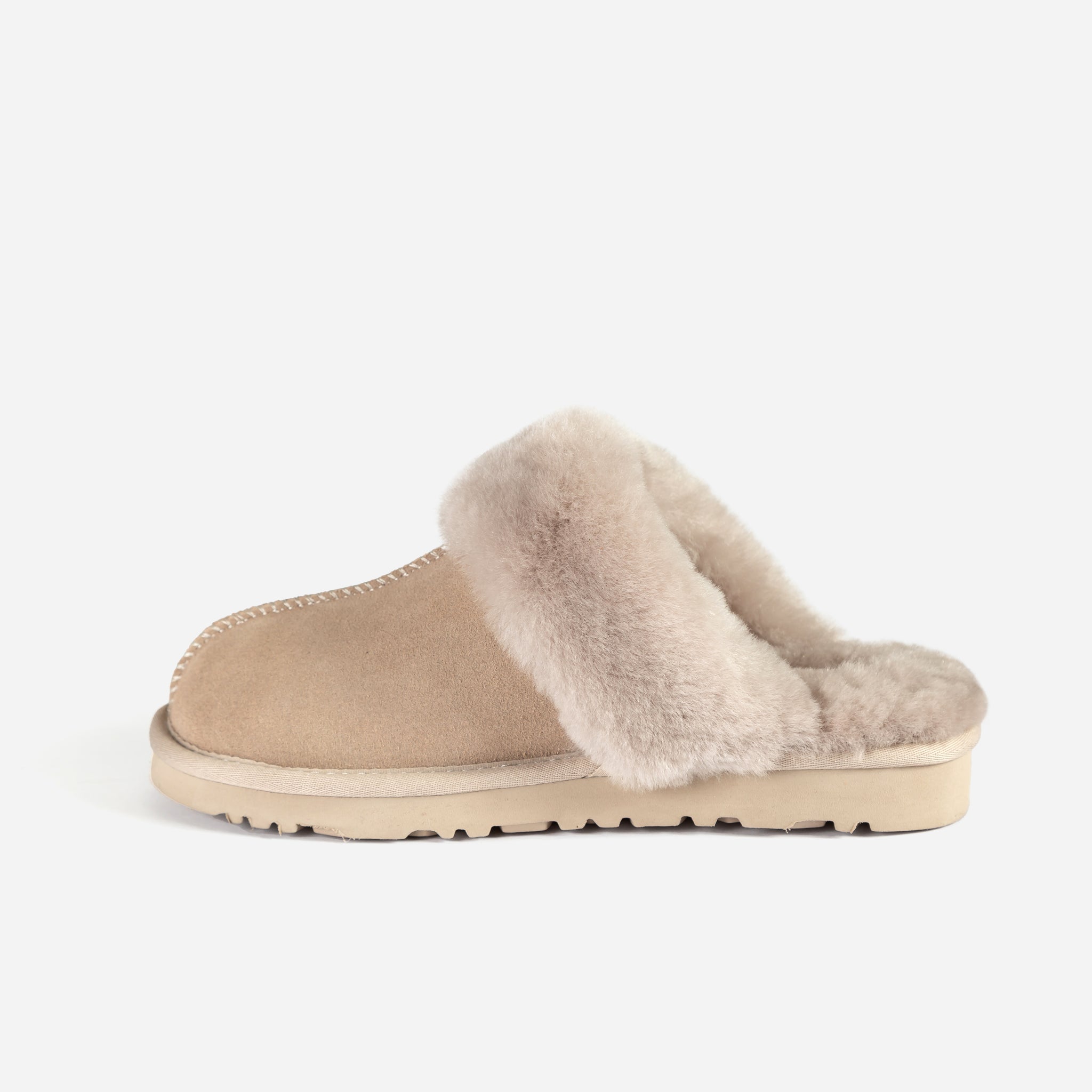 Ugg Slippers Premium Australia Sheepskin Unisex Scuffete Suede - Dove