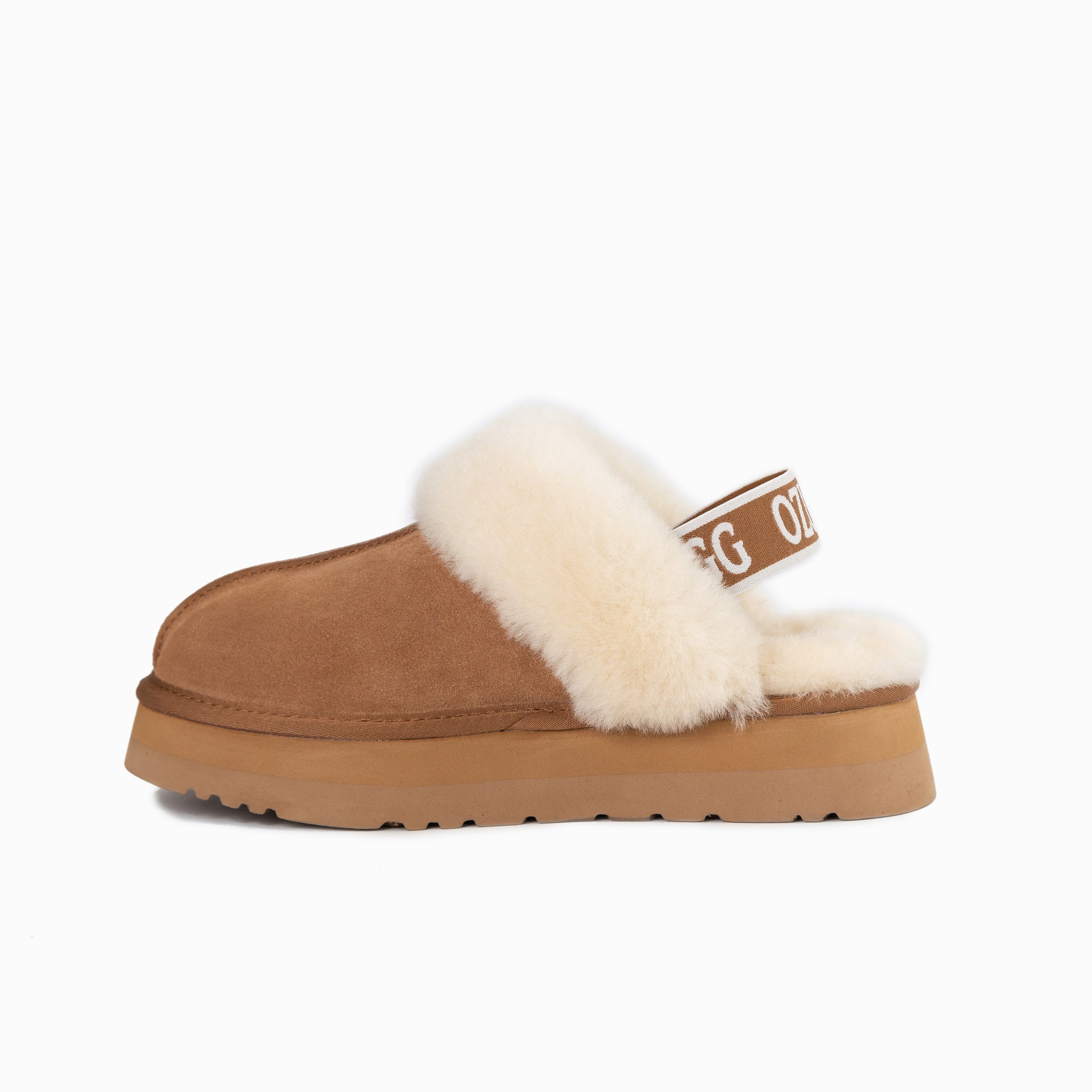 Ugg Platform Slipper (Elastic Backstrap) - Chestnut