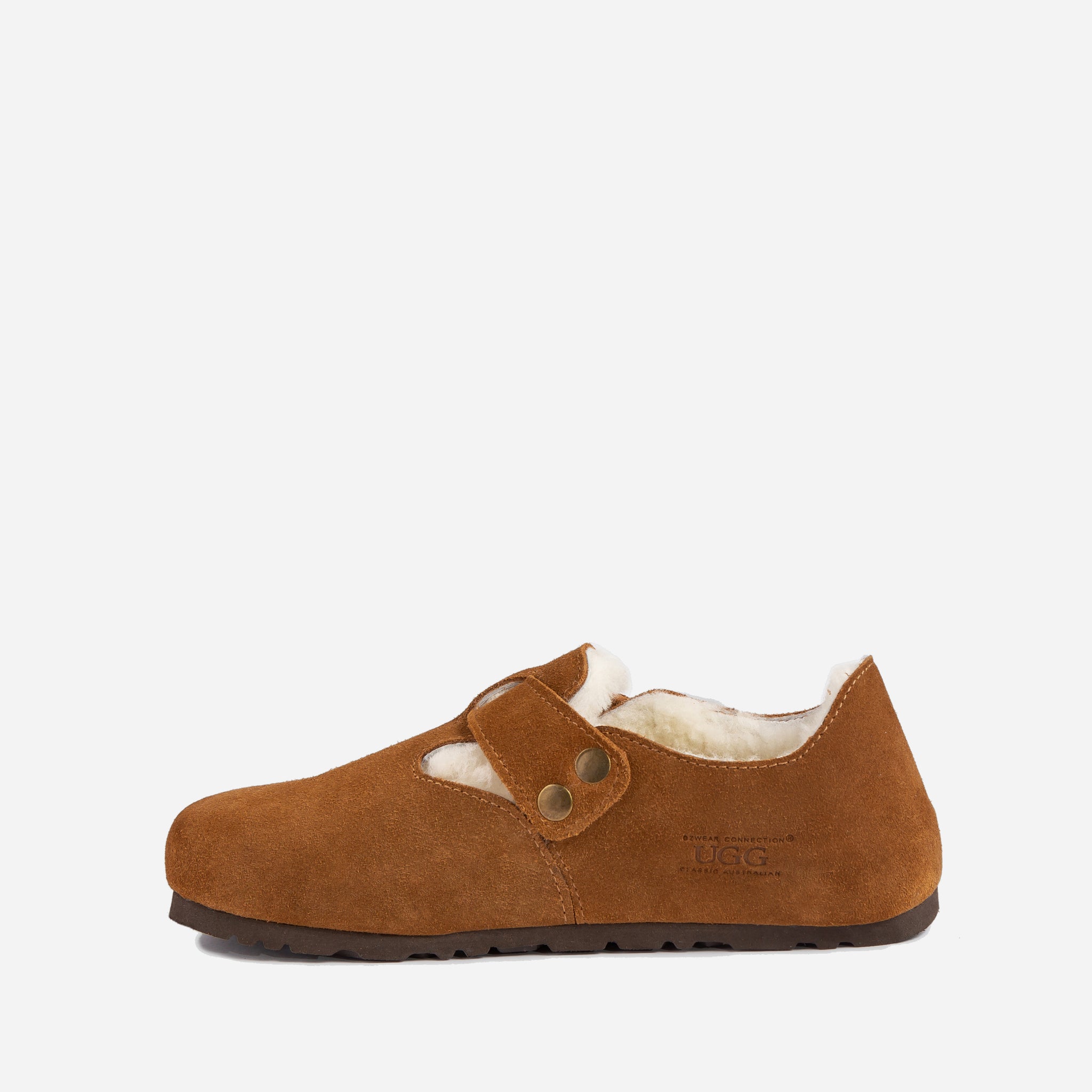 Ugg Aussie Shearling Mule Loafers - Chestnut