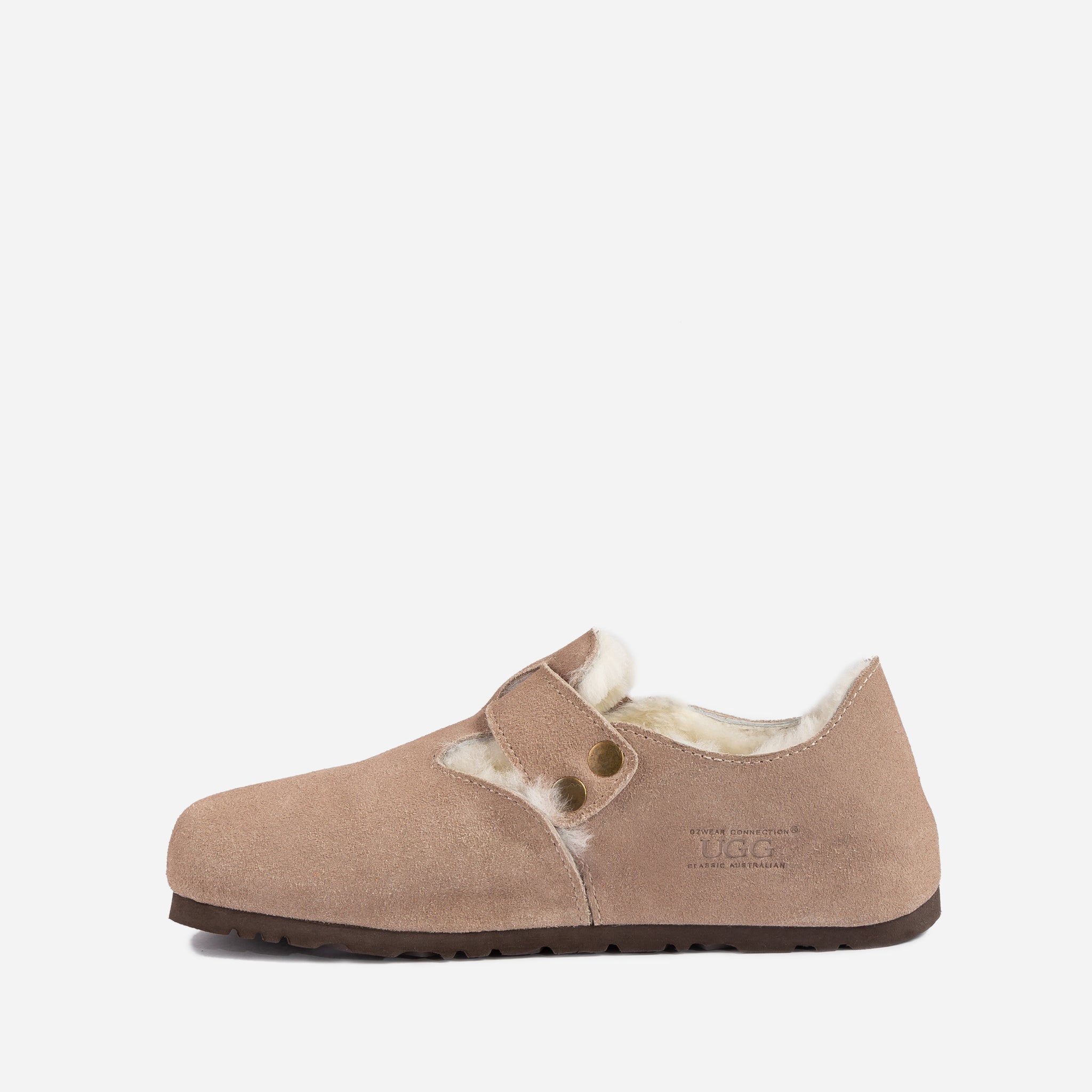 Ugg Aussie Shearling Mule Loafers - Khaki