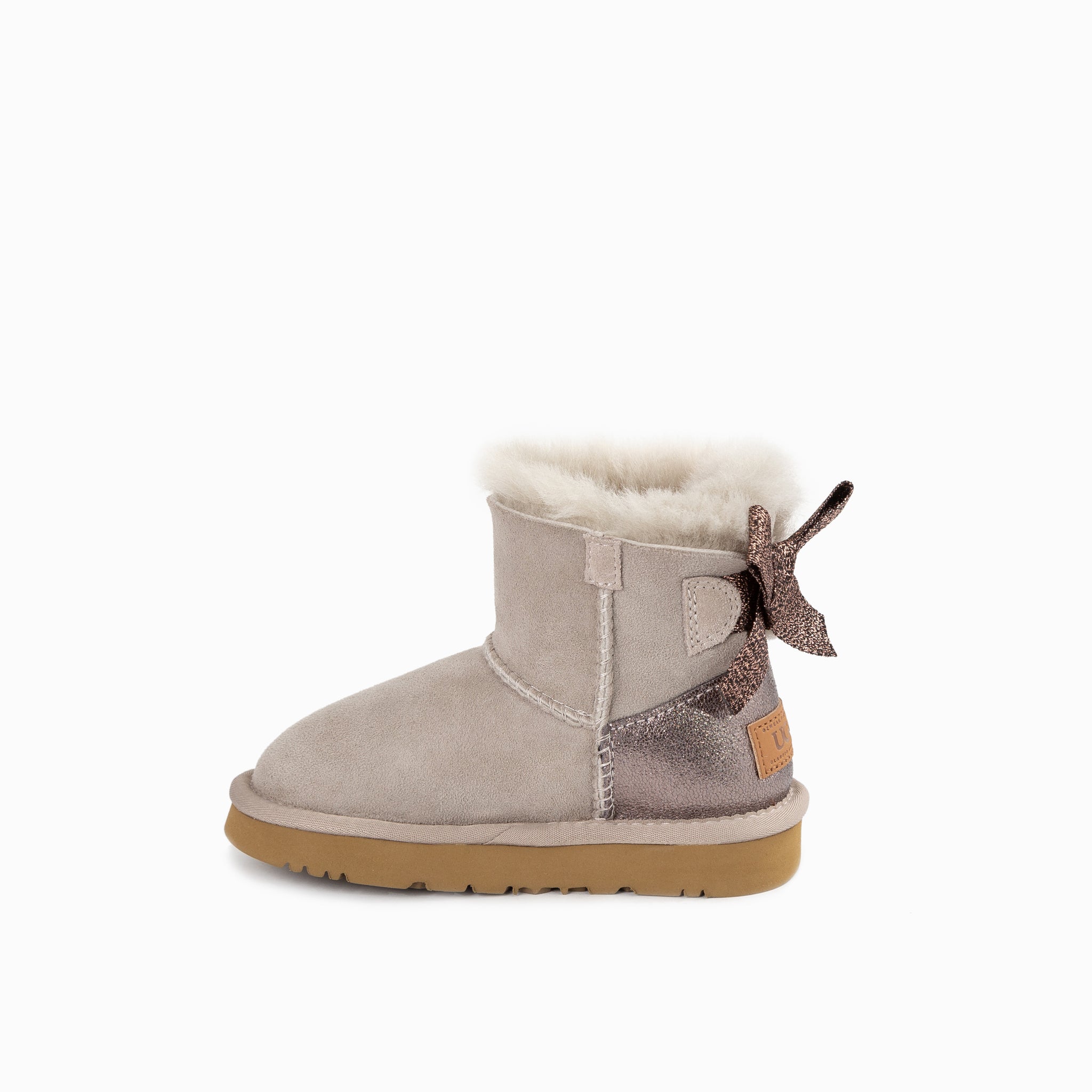Ugg Kids Bailey Bow (Glitz) Boots - Goat