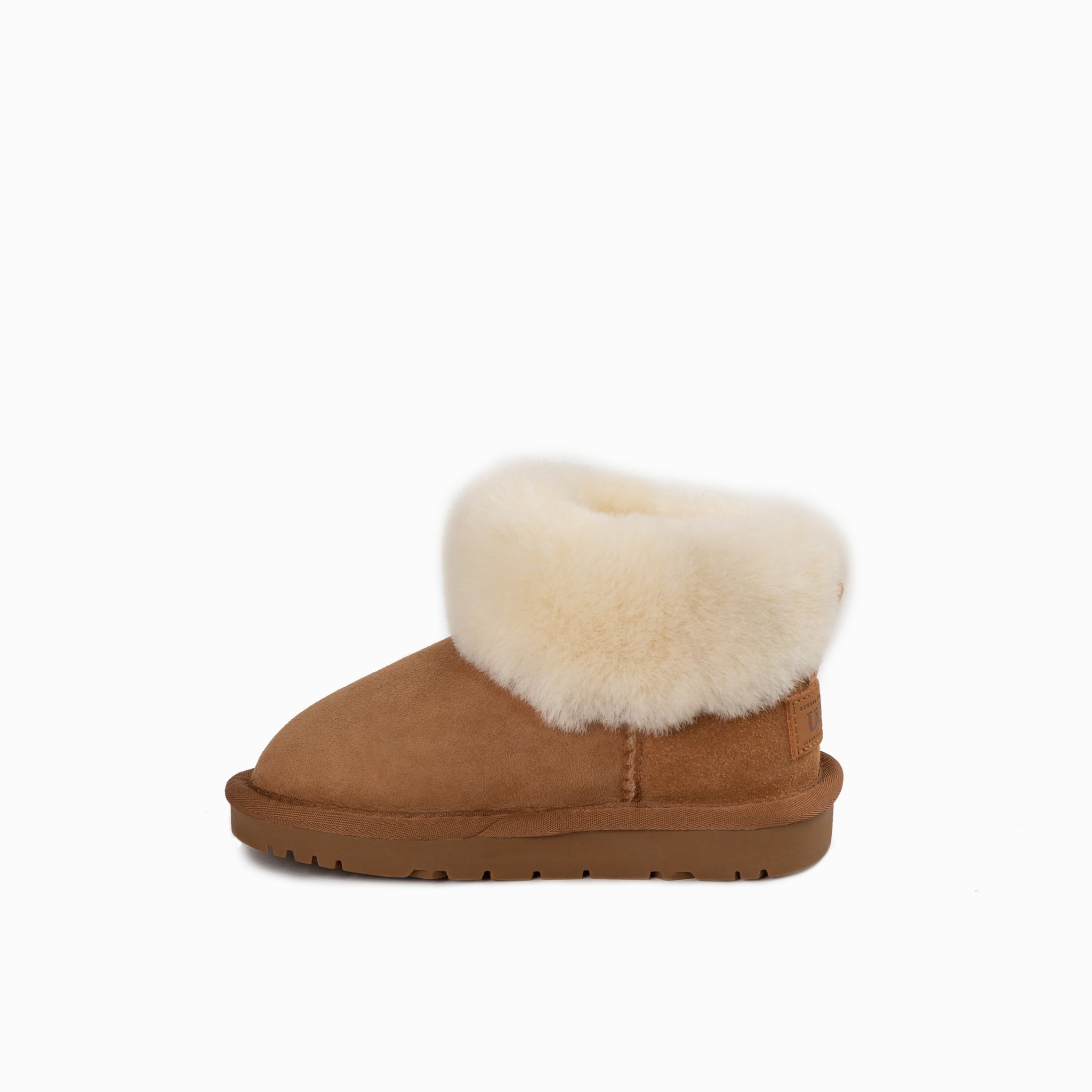 Ugg Kids Classic Fluff Mini Boots (Water Resistant) - Chestnut