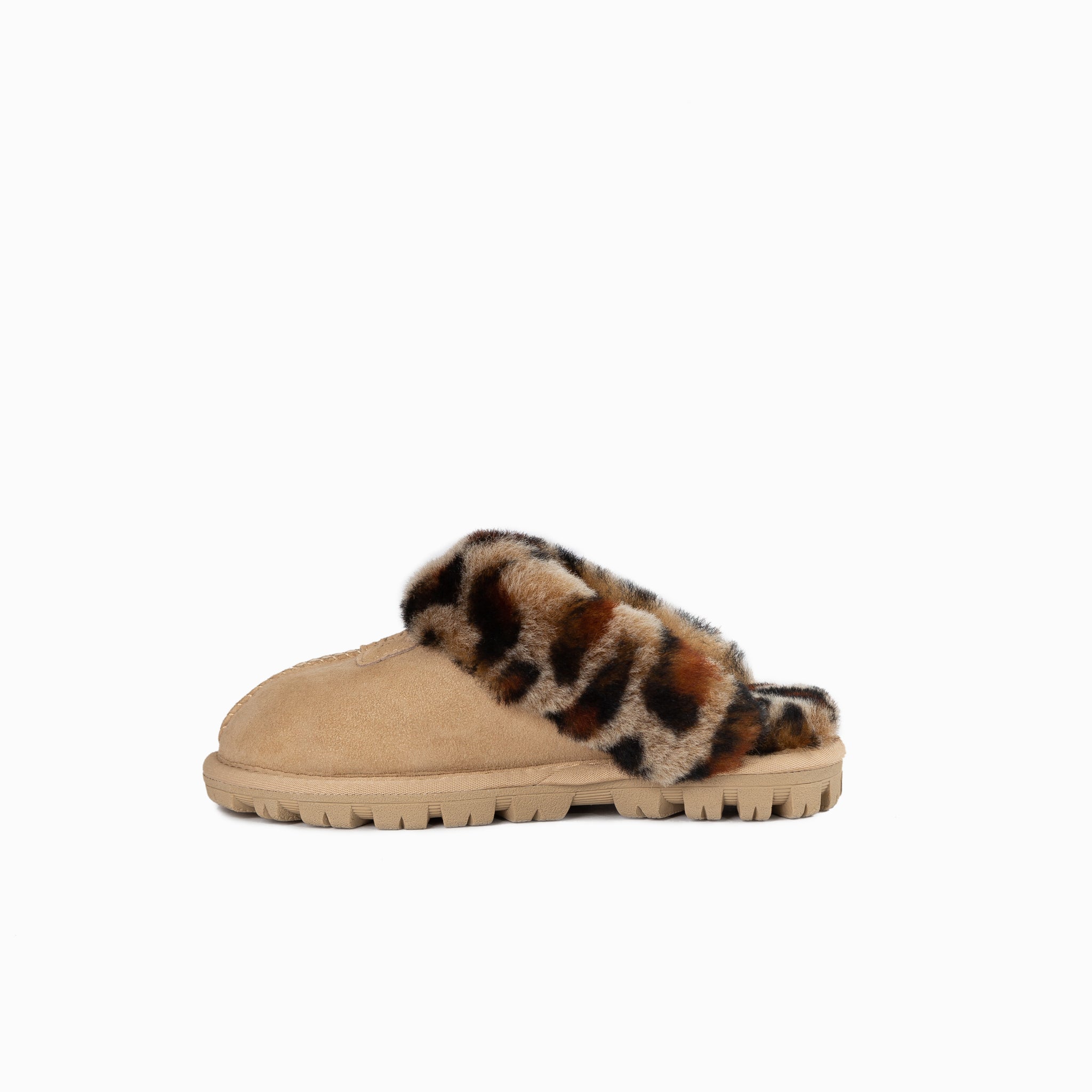 Ugg Kids Coquette Slipper (Leopard Print)(Water Resistant) - Sand