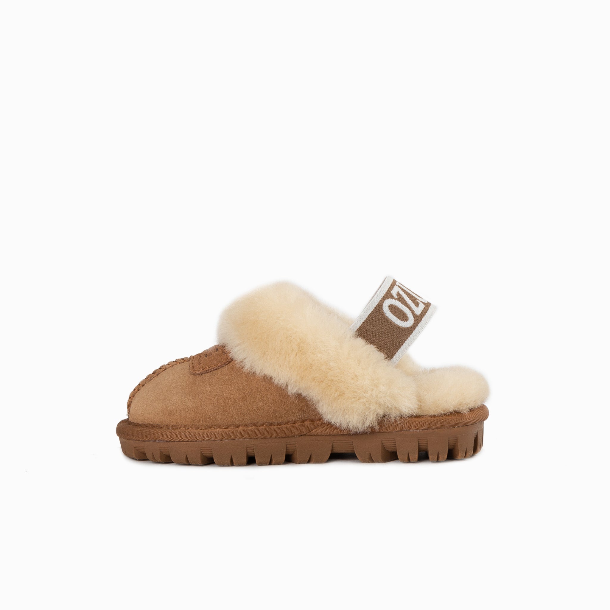 Ugg Kids Coquette  Slipper (Elastic Backstrap)( Water Resistant) - Chestnut