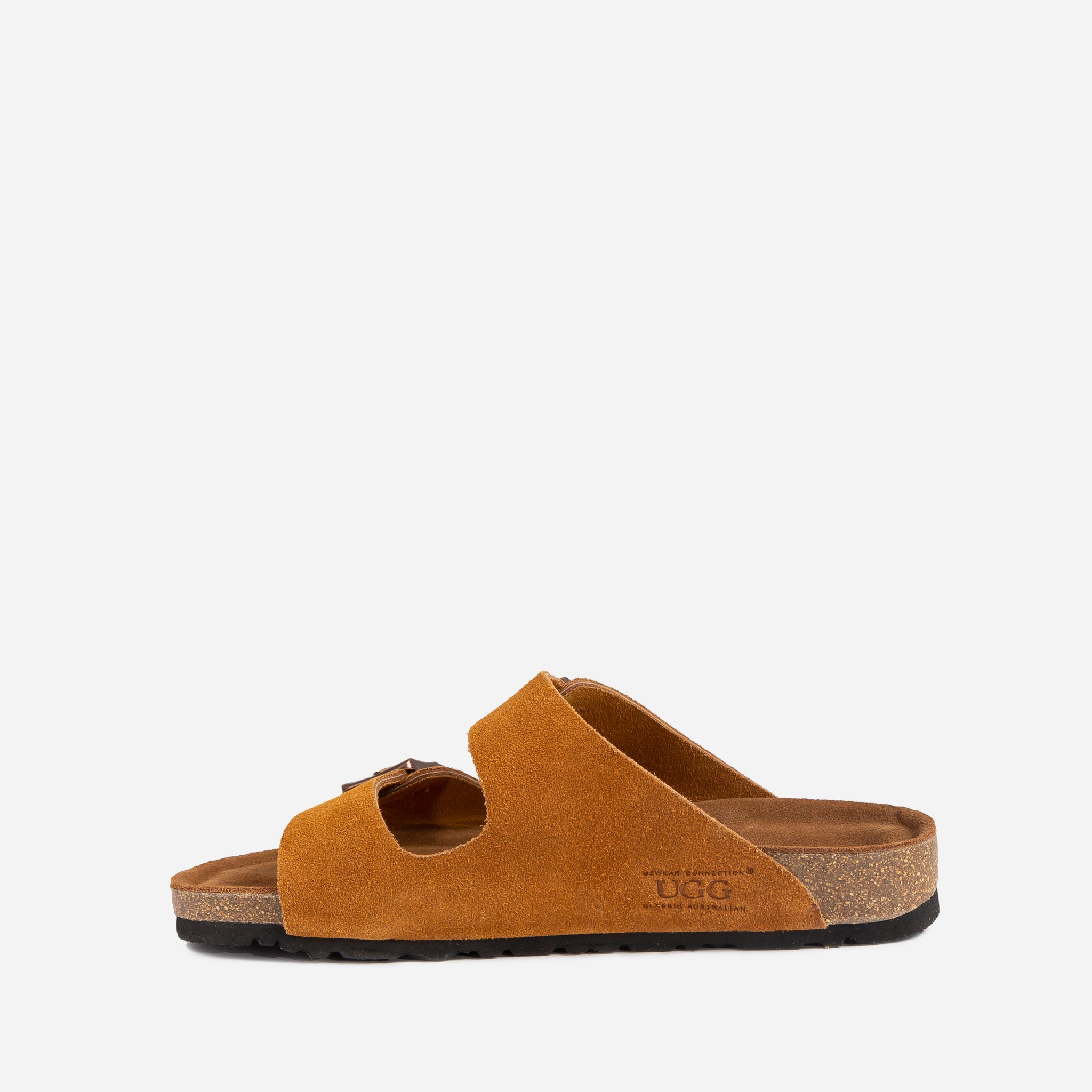 Ozugg Aussie Victoria Suede Leather Unisex Slipper - Chestnut