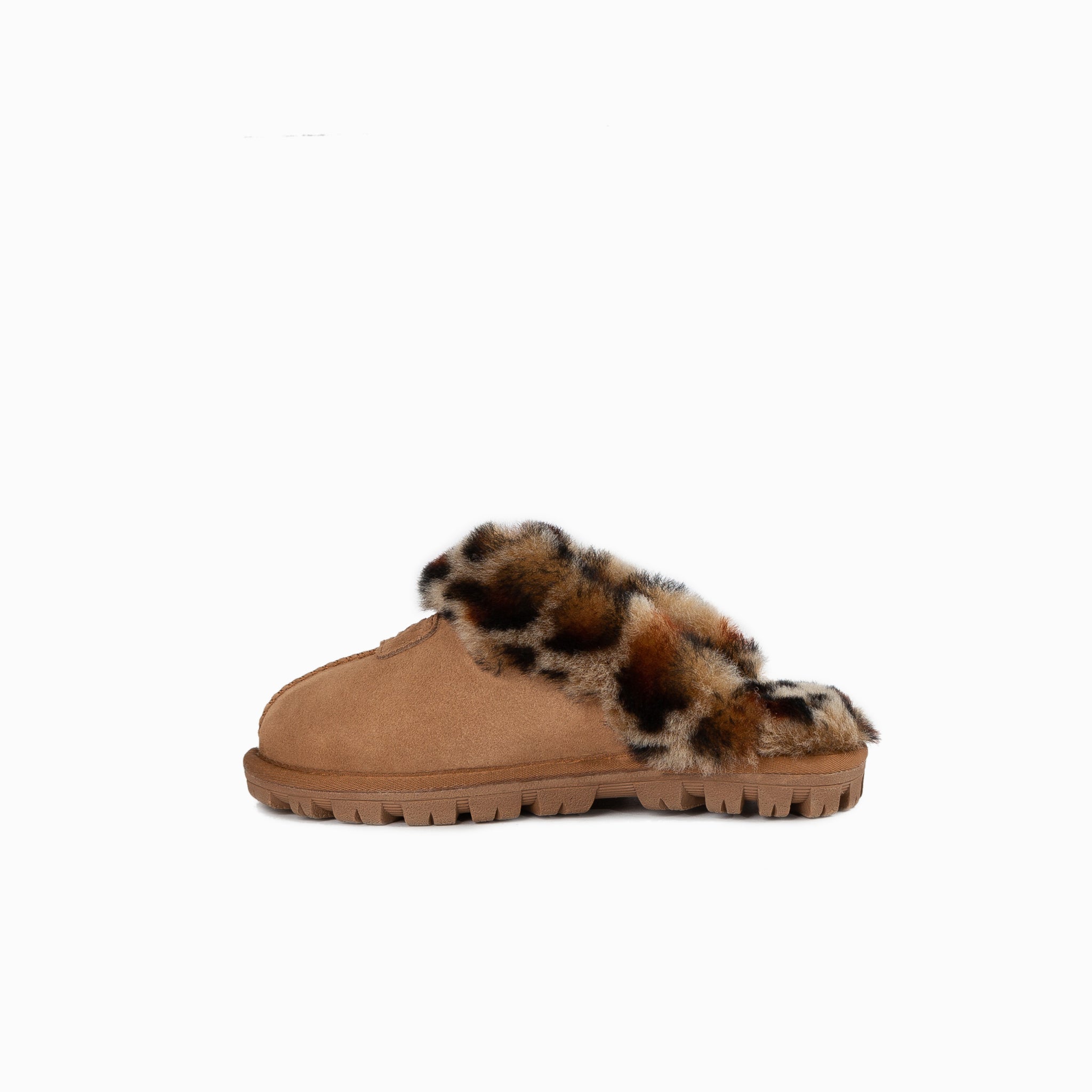 Ugg Kids Coquette Slipper (Leopard Print)(Water Resistant) - Chestnut