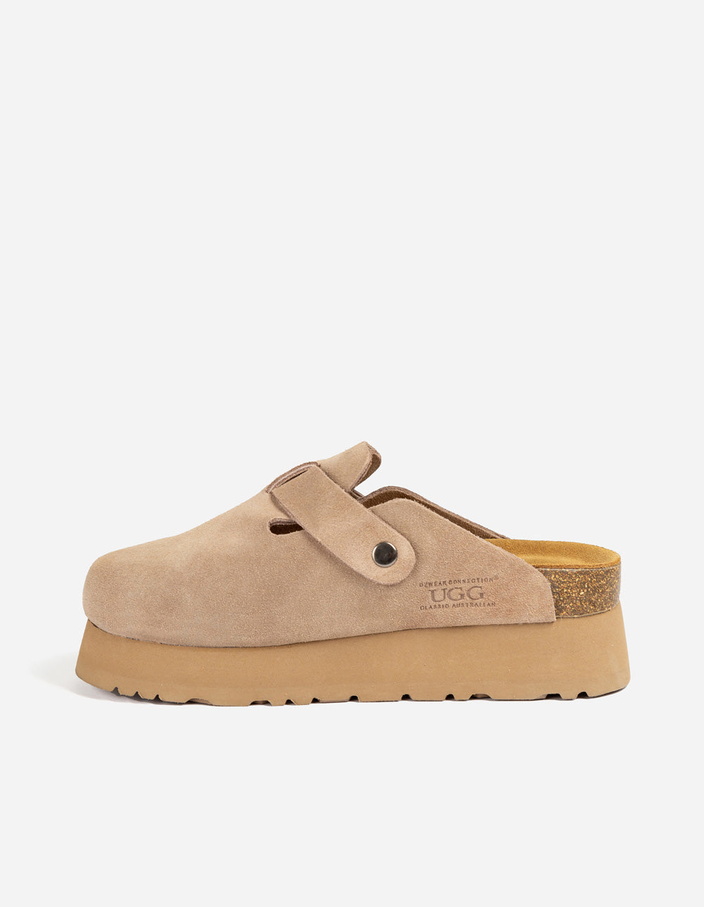 Ugg Women Aussie Platform Soft Footbed in Taupe