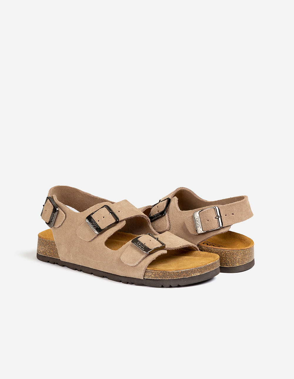 Ugg Aussie Victoria Suede Leather Unisex Slipper Buckle Straps in Taupe