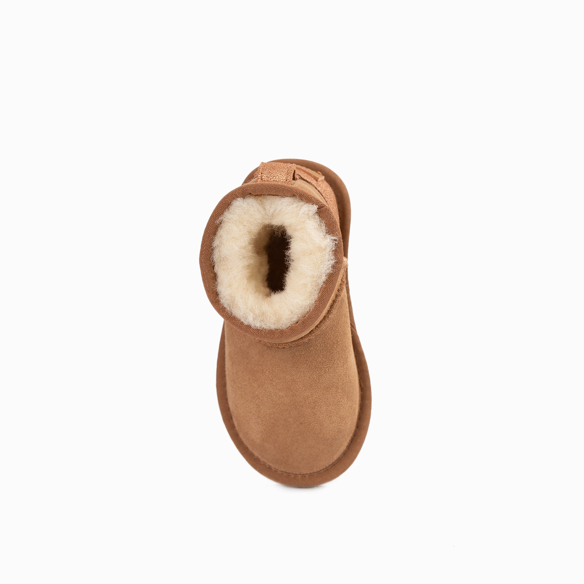 Ugg Kids Classic Mini (Glitz) Boots (Water Resistant) - Chestnut