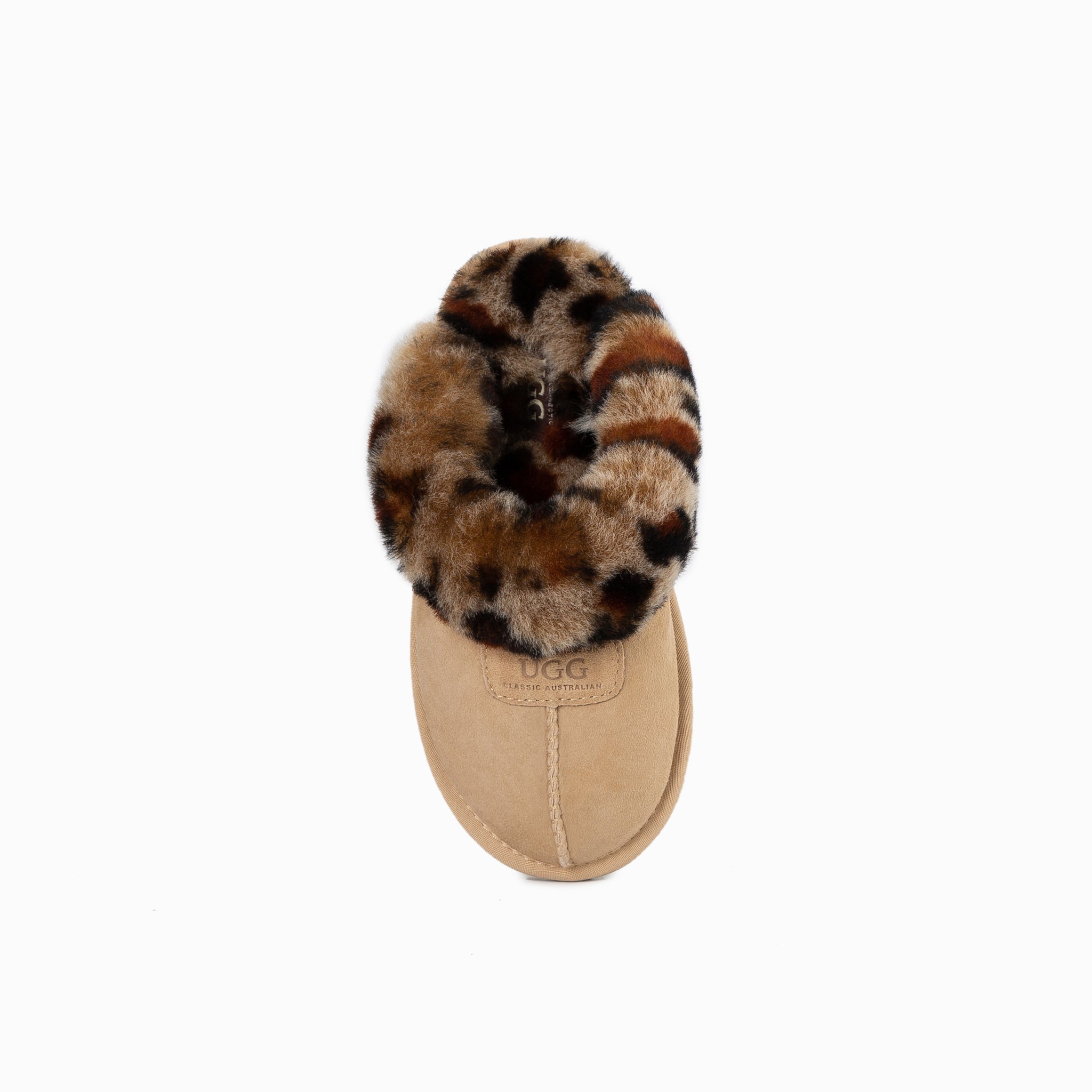 Ugg Kids Coquette Slipper (Leopard Print)(Water Resistant) - Sand