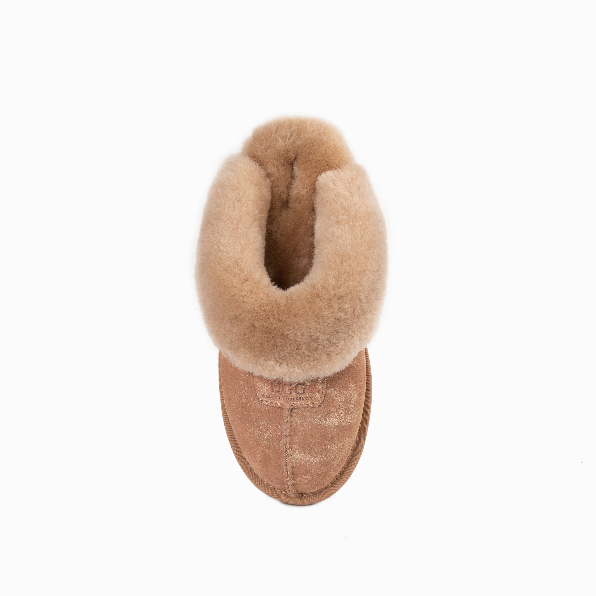 Ugg Coquette Slipper (Foil Print)(Water Resistant) - Chestnut